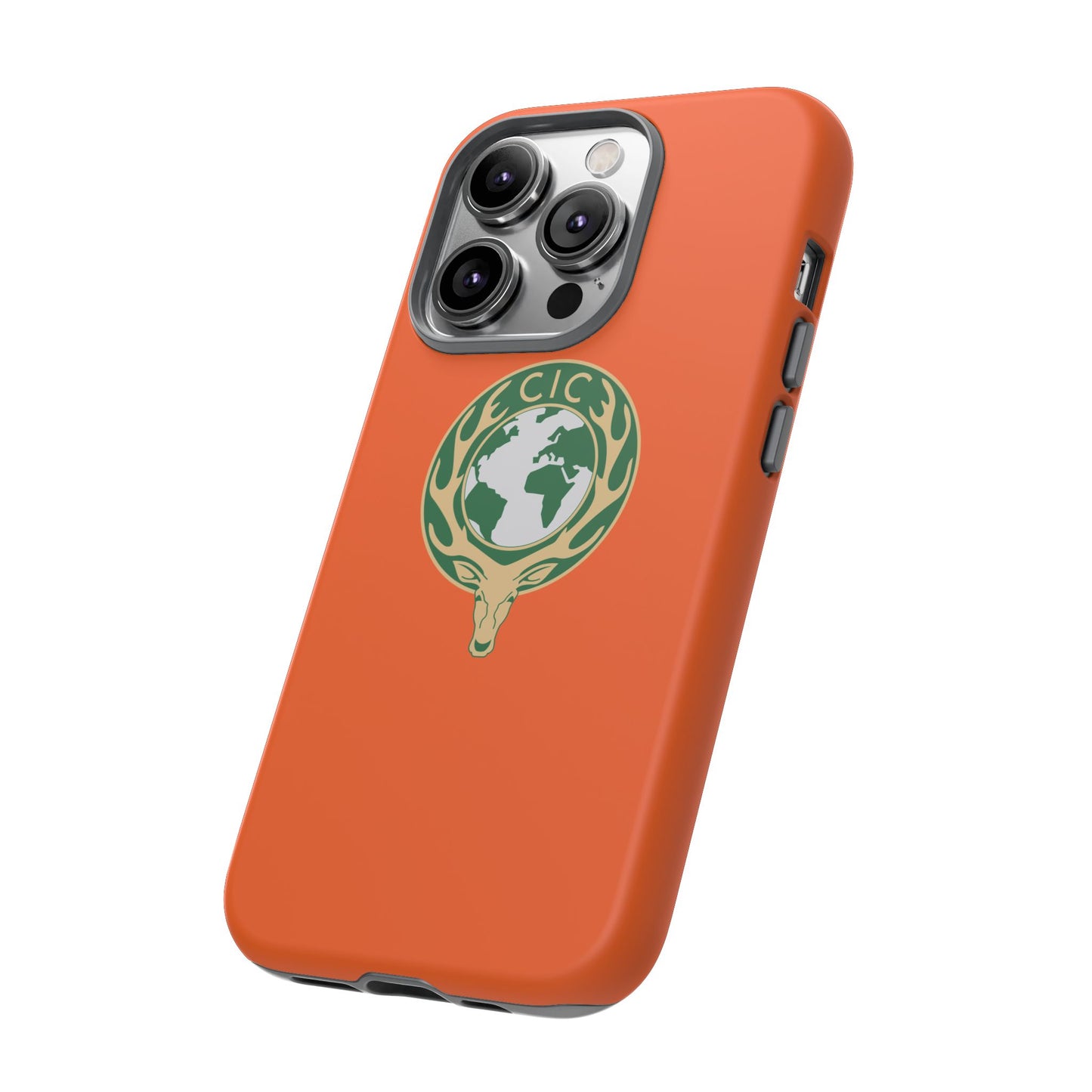 Tough Cases for Adventurers, Eco-Friendly Phone Case, Nature Enthusiast Gift, Vibrant Orange Case, Perfect for Everyday Use
