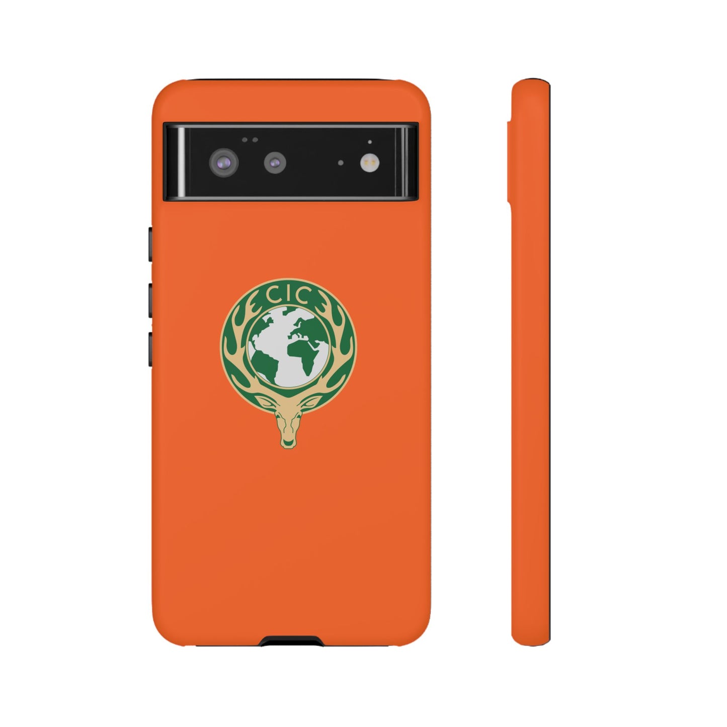 Tough Cases for Adventurers, Eco-Friendly Phone Case, Nature Enthusiast Gift, Vibrant Orange Case, Perfect for Everyday Use