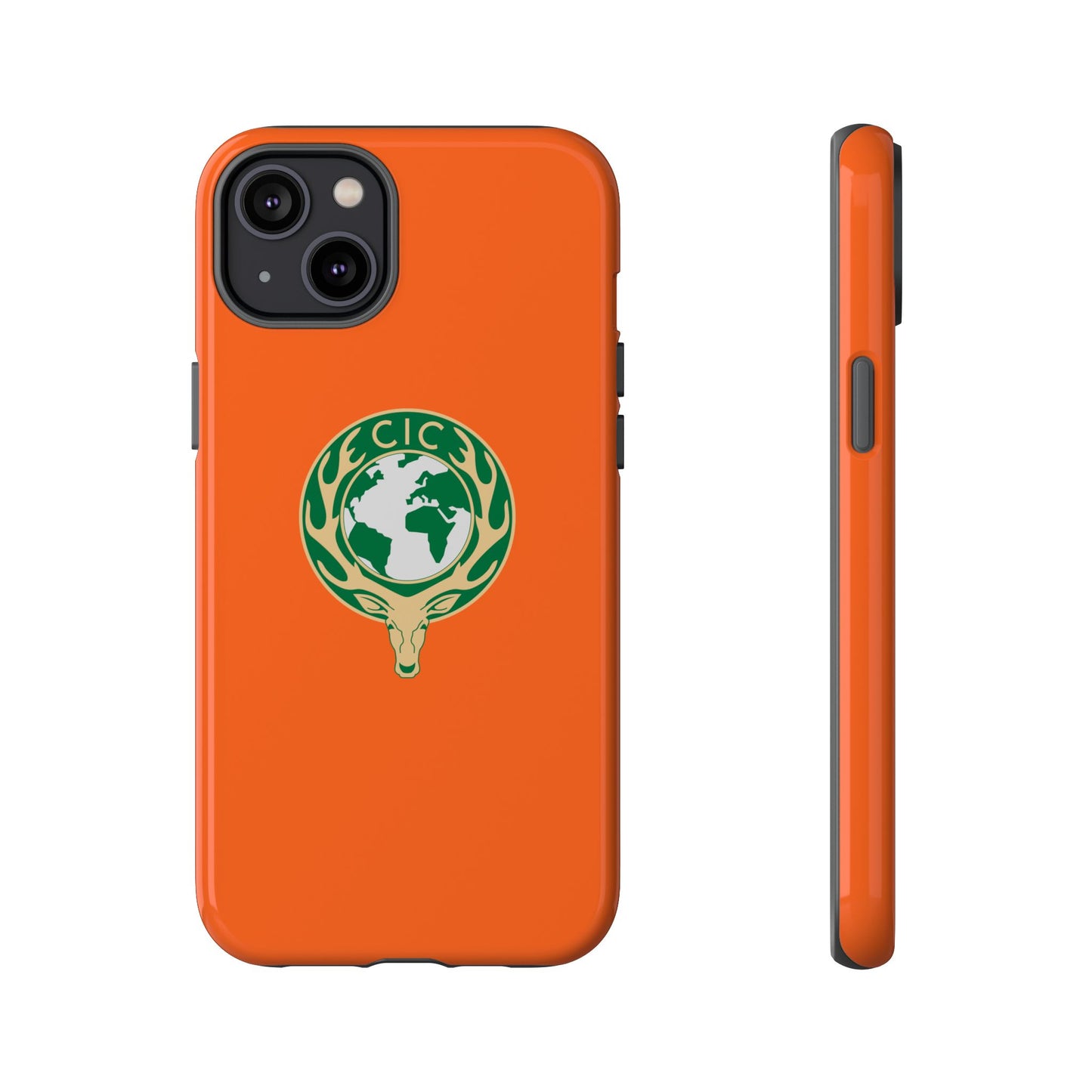 Tough Cases for Adventurers, Eco-Friendly Phone Case, Nature Enthusiast Gift, Vibrant Orange Case, Perfect for Everyday Use