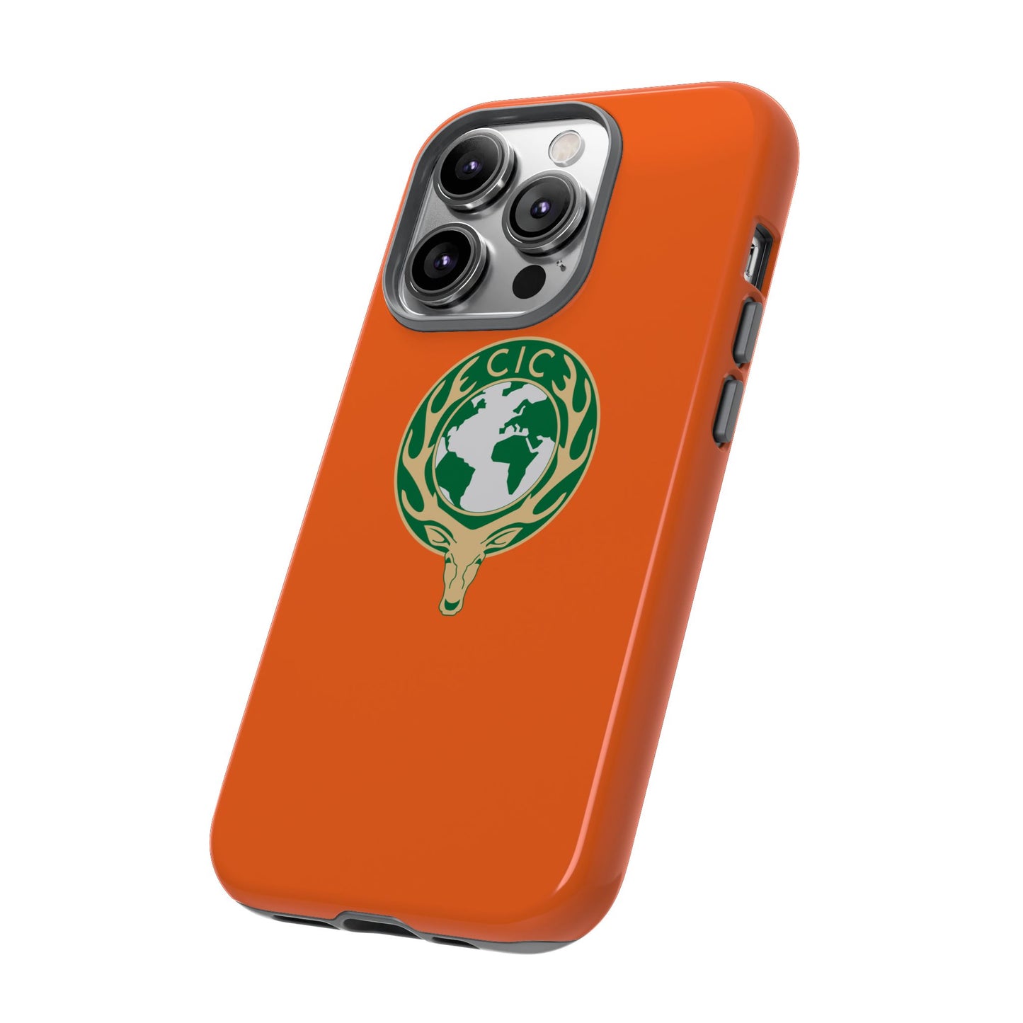Tough Cases for Adventurers, Eco-Friendly Phone Case, Nature Enthusiast Gift, Vibrant Orange Case, Perfect for Everyday Use