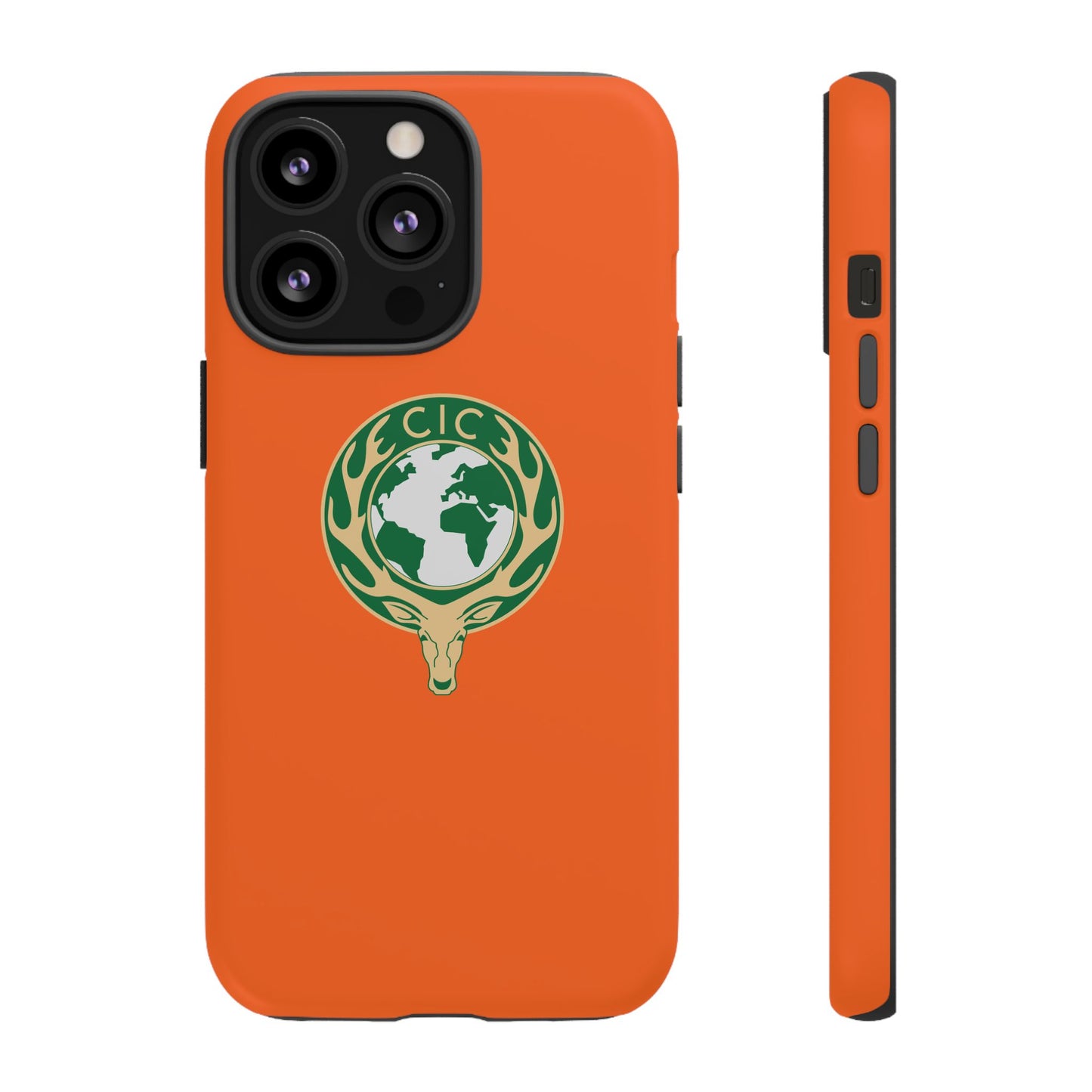 Tough Cases for Adventurers, Eco-Friendly Phone Case, Nature Enthusiast Gift, Vibrant Orange Case, Perfect for Everyday Use