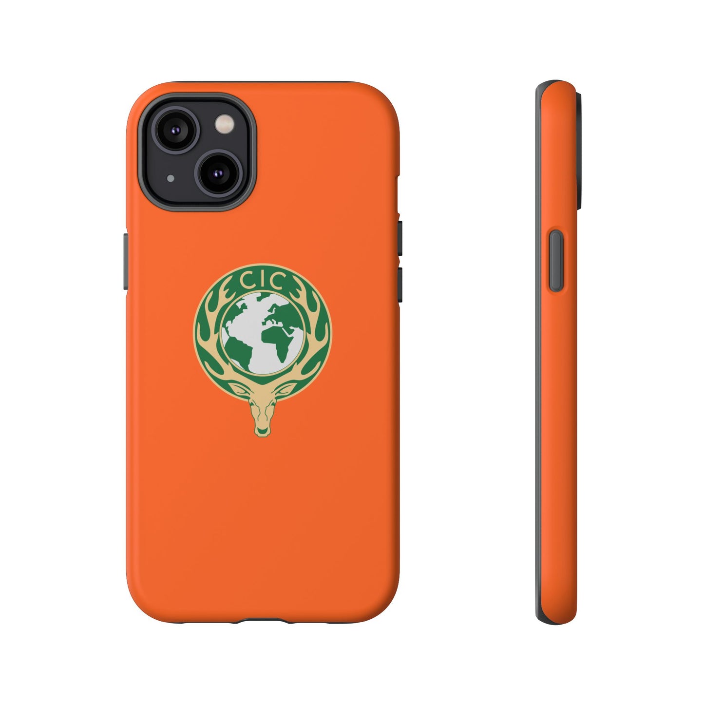 Tough Cases for Adventurers, Eco-Friendly Phone Case, Nature Enthusiast Gift, Vibrant Orange Case, Perfect for Everyday Use