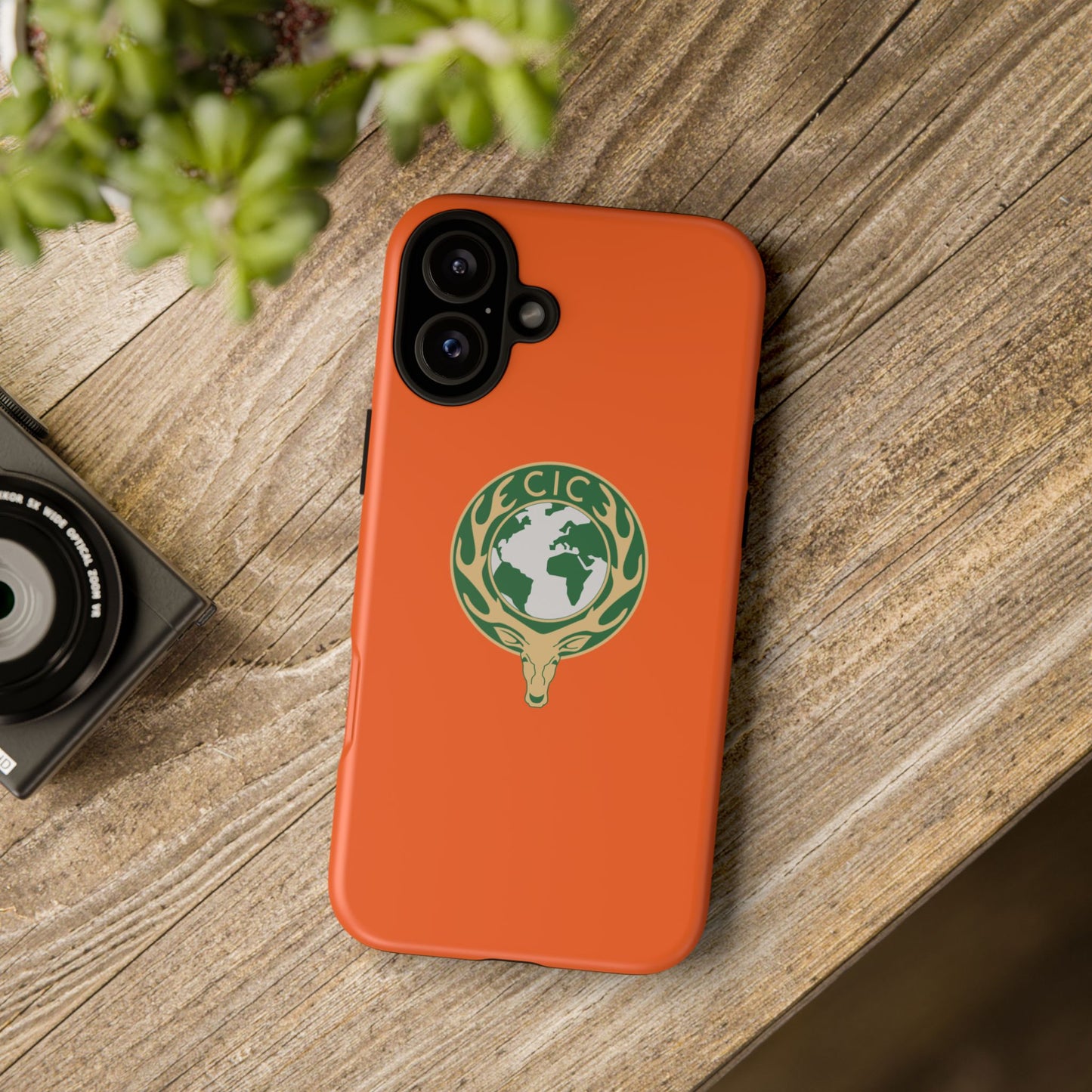 Tough Cases for Adventurers, Eco-Friendly Phone Case, Nature Enthusiast Gift, Vibrant Orange Case, Perfect for Everyday Use