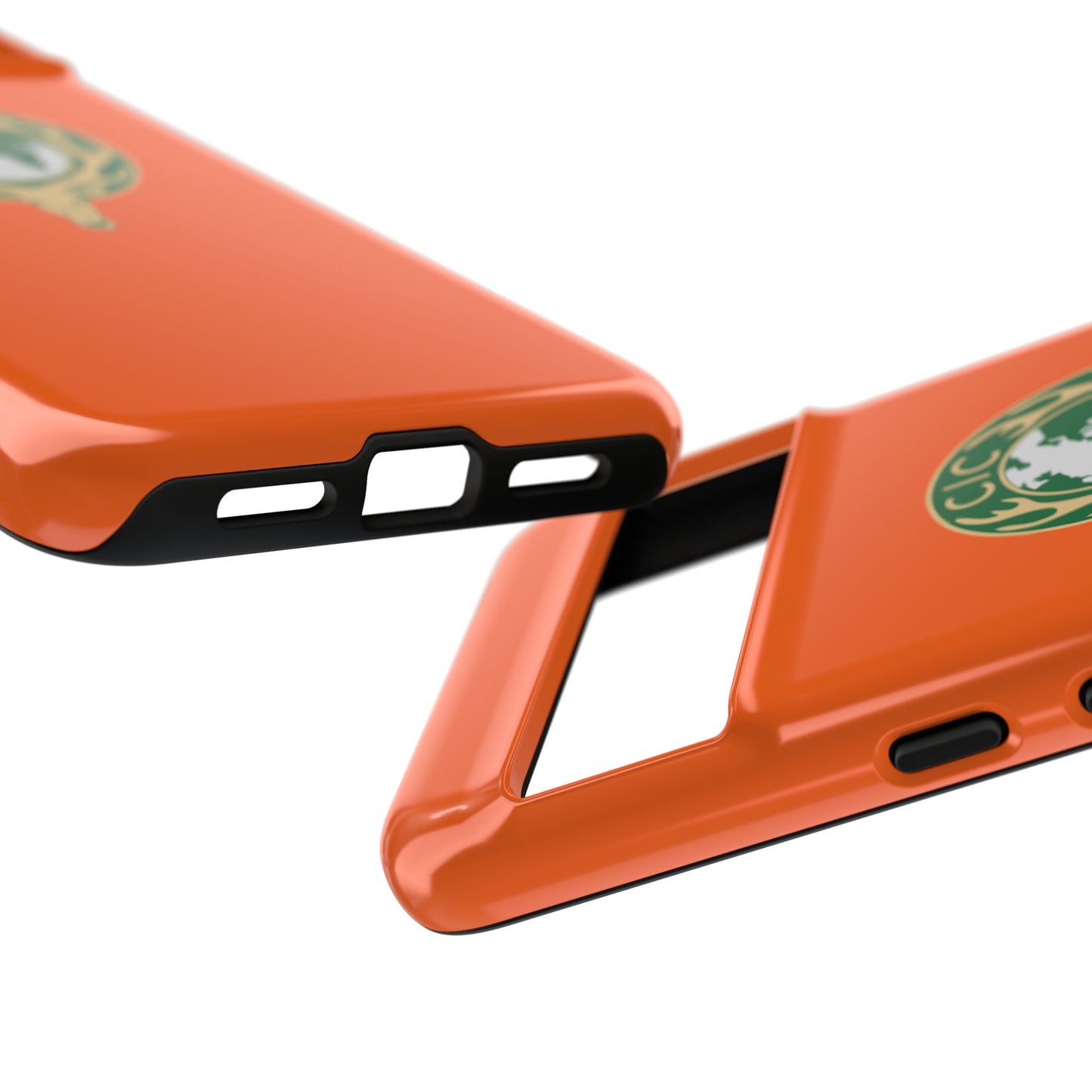 Tough Cases for Adventurers, Eco-Friendly Phone Case, Nature Enthusiast Gift, Vibrant Orange Case, Perfect for Everyday Use