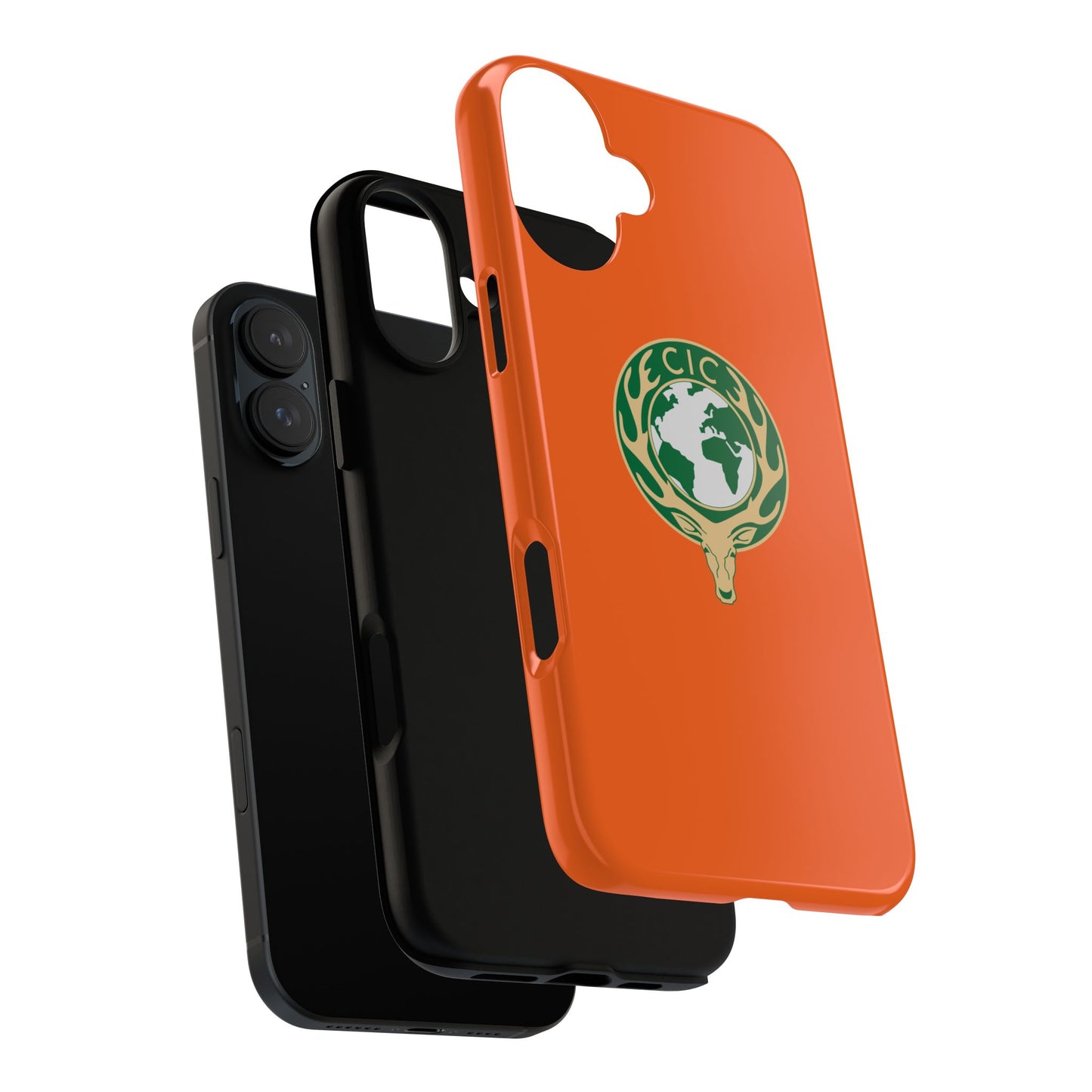 Tough Cases for Adventurers, Eco-Friendly Phone Case, Nature Enthusiast Gift, Vibrant Orange Case, Perfect for Everyday Use