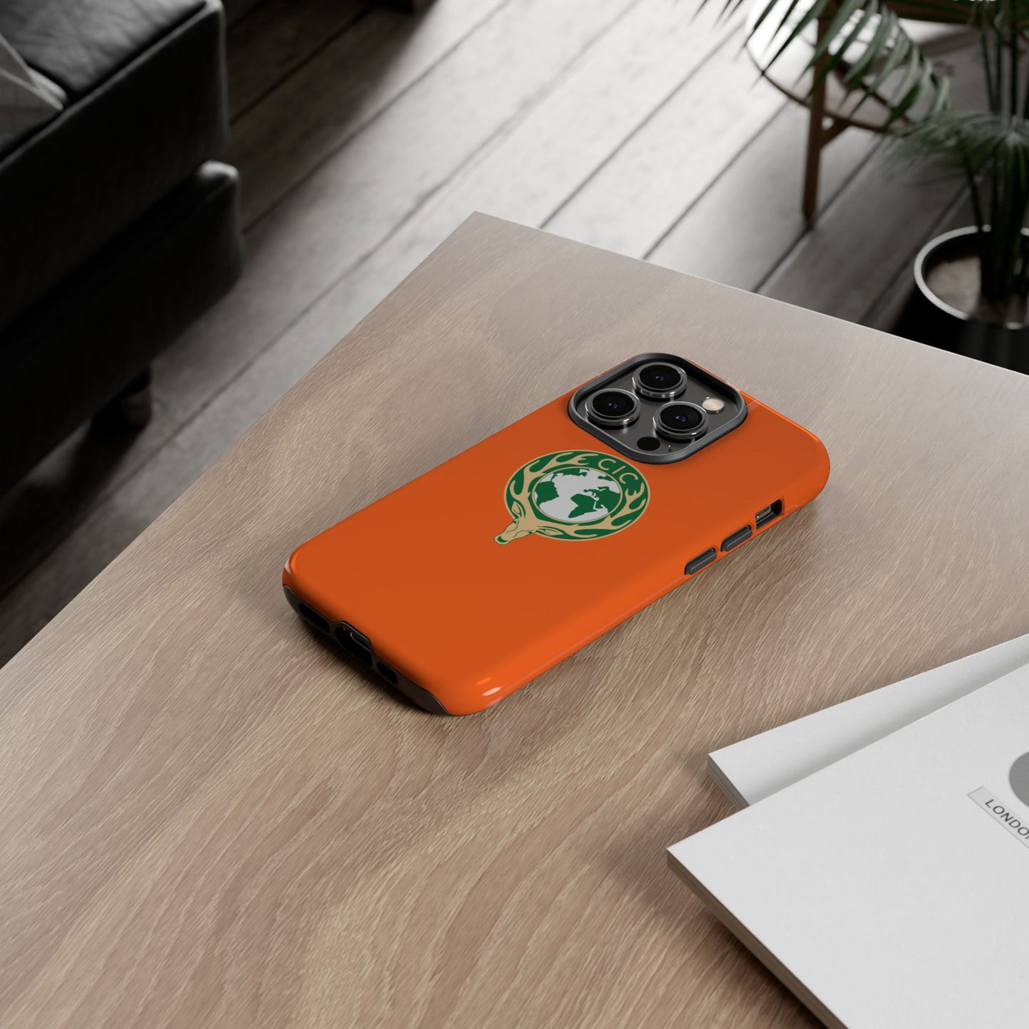 Tough Cases for Adventurers, Eco-Friendly Phone Case, Nature Enthusiast Gift, Vibrant Orange Case, Perfect for Everyday Use