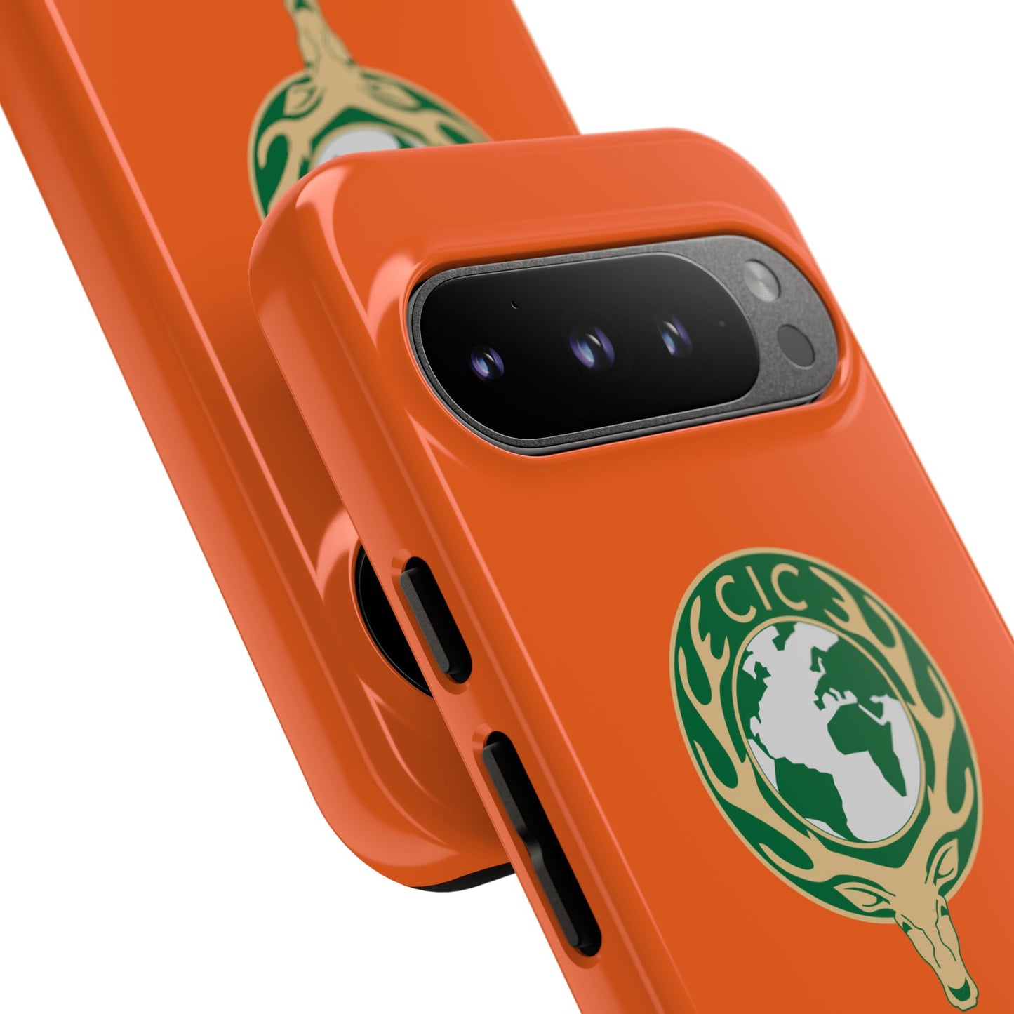 Tough Cases for Adventurers, Eco-Friendly Phone Case, Nature Enthusiast Gift, Vibrant Orange Case, Perfect for Everyday Use