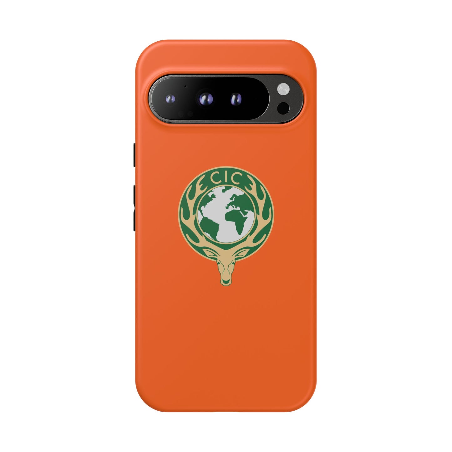 Tough Cases for Adventurers, Eco-Friendly Phone Case, Nature Enthusiast Gift, Vibrant Orange Case, Perfect for Everyday Use