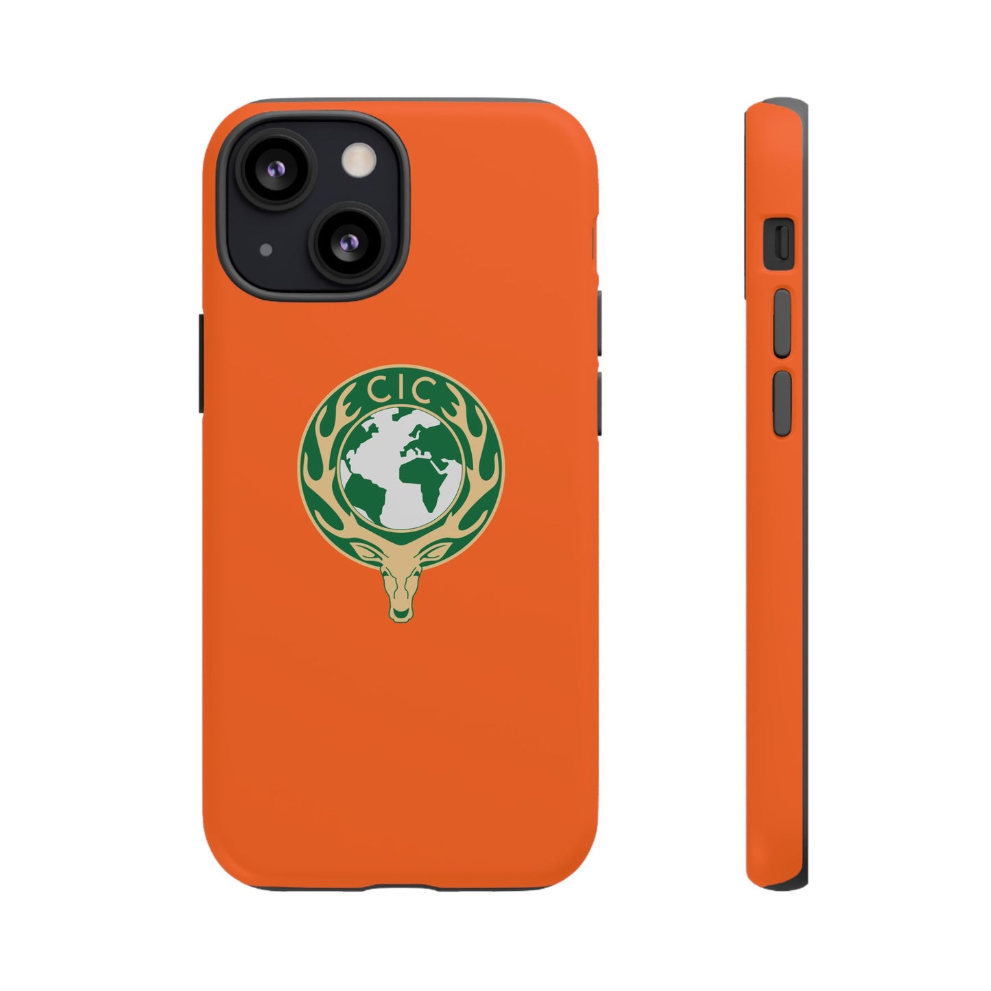 Tough Cases for Adventurers, Eco-Friendly Phone Case, Nature Enthusiast Gift, Vibrant Orange Case, Perfect for Everyday Use