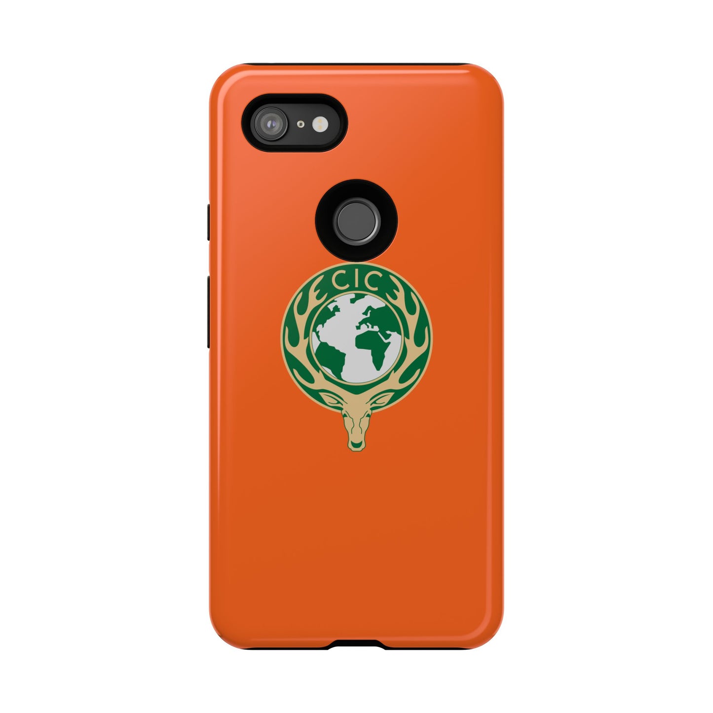 Tough Cases for Adventurers, Eco-Friendly Phone Case, Nature Enthusiast Gift, Vibrant Orange Case, Perfect for Everyday Use