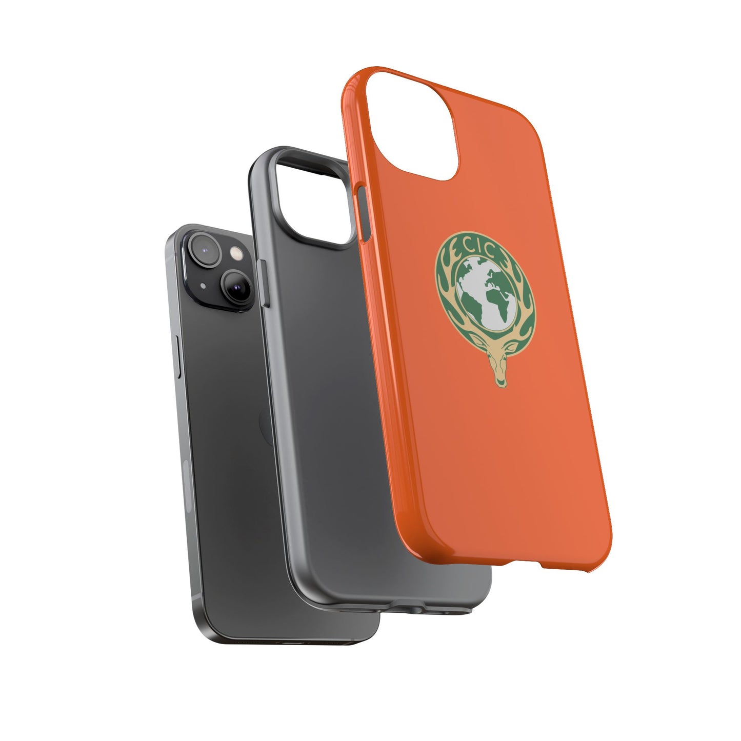 Tough Cases for Adventurers, Eco-Friendly Phone Case, Nature Enthusiast Gift, Vibrant Orange Case, Perfect for Everyday Use