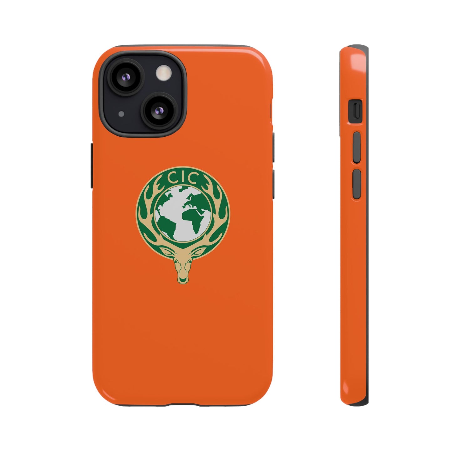 Tough Cases for Adventurers, Eco-Friendly Phone Case, Nature Enthusiast Gift, Vibrant Orange Case, Perfect for Everyday Use