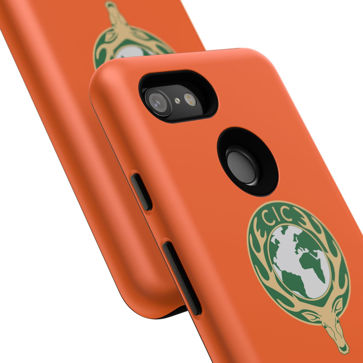 Tough Cases for Adventurers, Eco-Friendly Phone Case, Nature Enthusiast Gift, Vibrant Orange Case, Perfect for Everyday Use