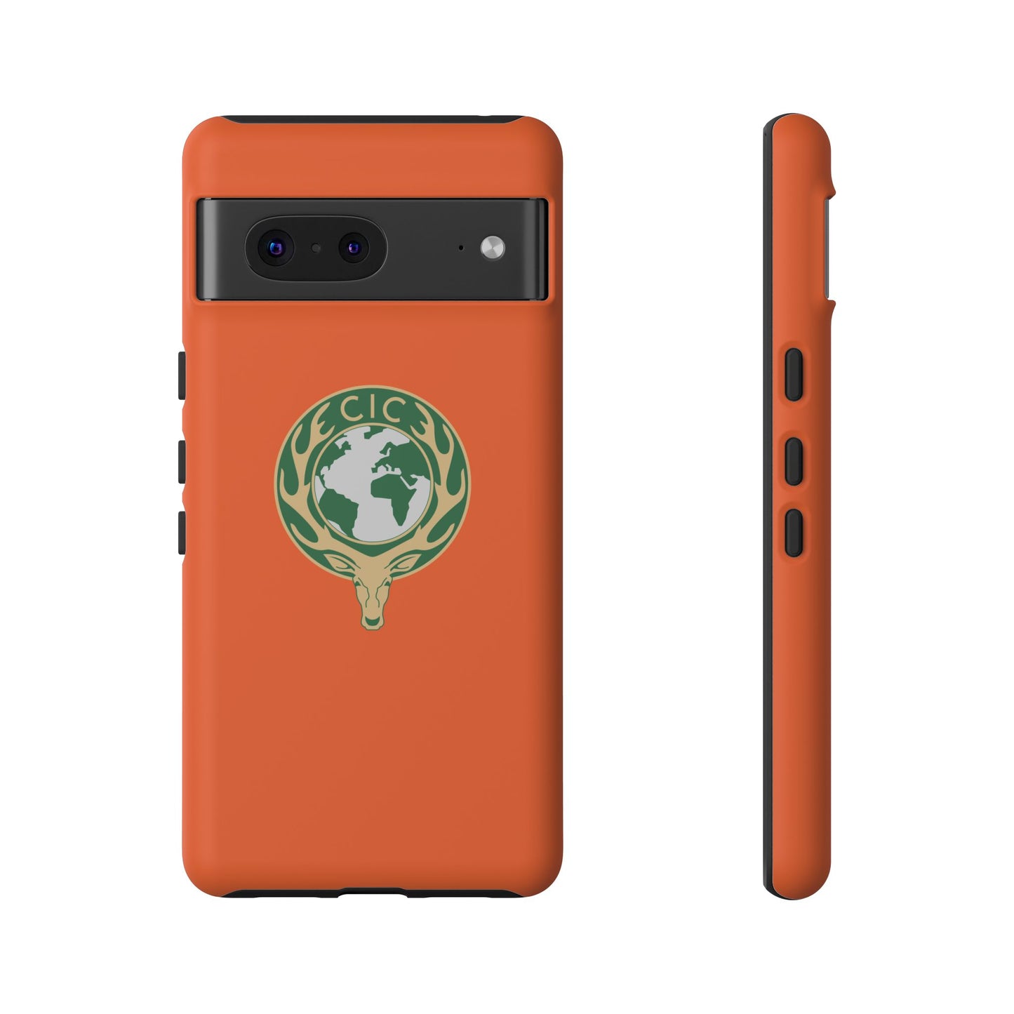 Tough Cases for Adventurers, Eco-Friendly Phone Case, Nature Enthusiast Gift, Vibrant Orange Case, Perfect for Everyday Use