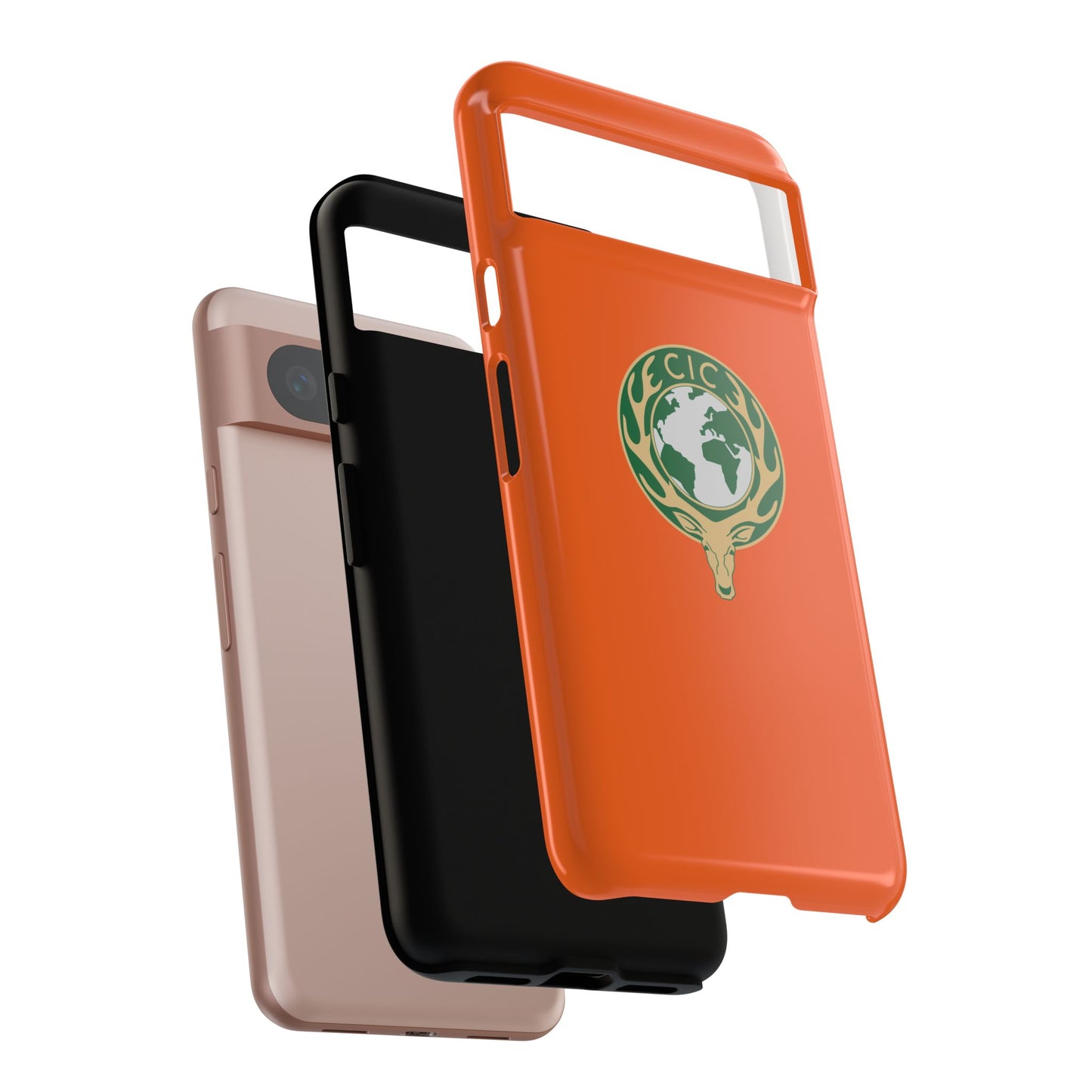 Tough Cases for Adventurers, Eco-Friendly Phone Case, Nature Enthusiast Gift, Vibrant Orange Case, Perfect for Everyday Use