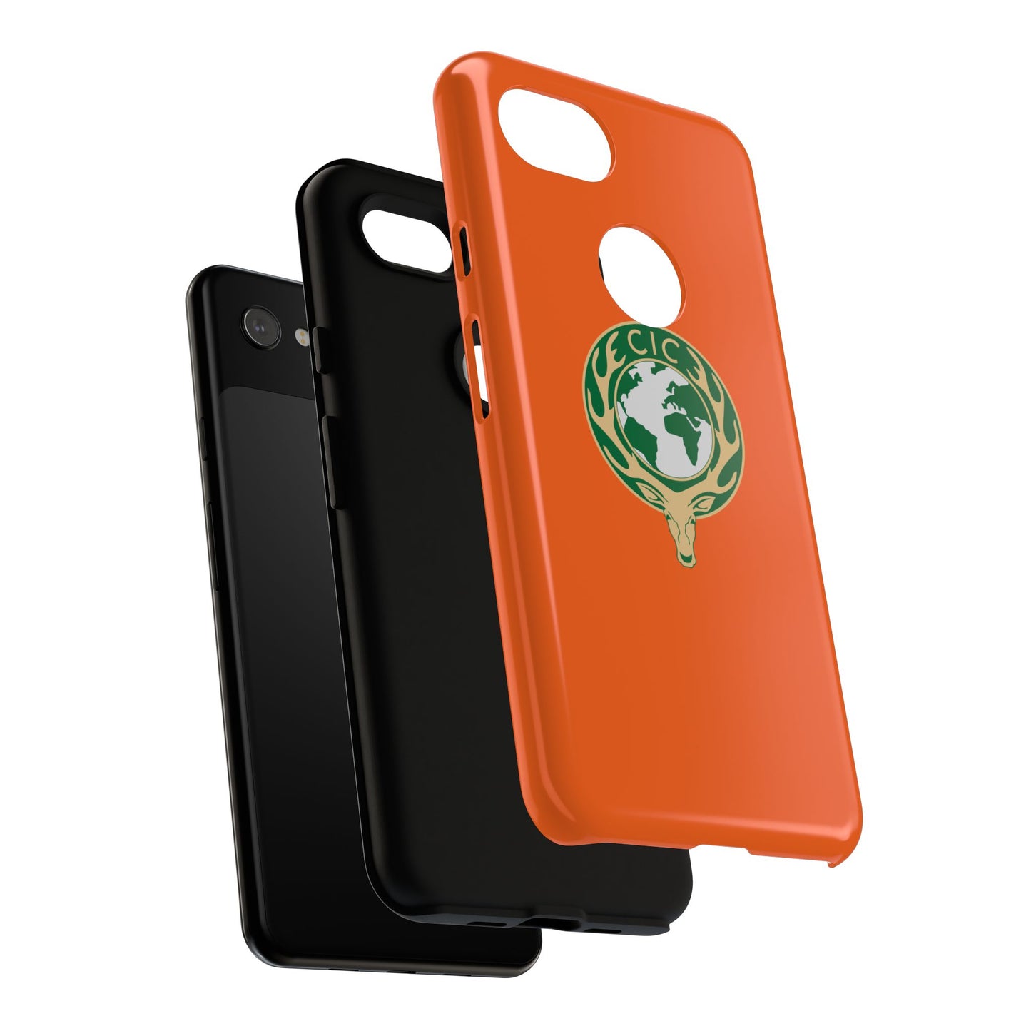 Tough Cases for Adventurers, Eco-Friendly Phone Case, Nature Enthusiast Gift, Vibrant Orange Case, Perfect for Everyday Use