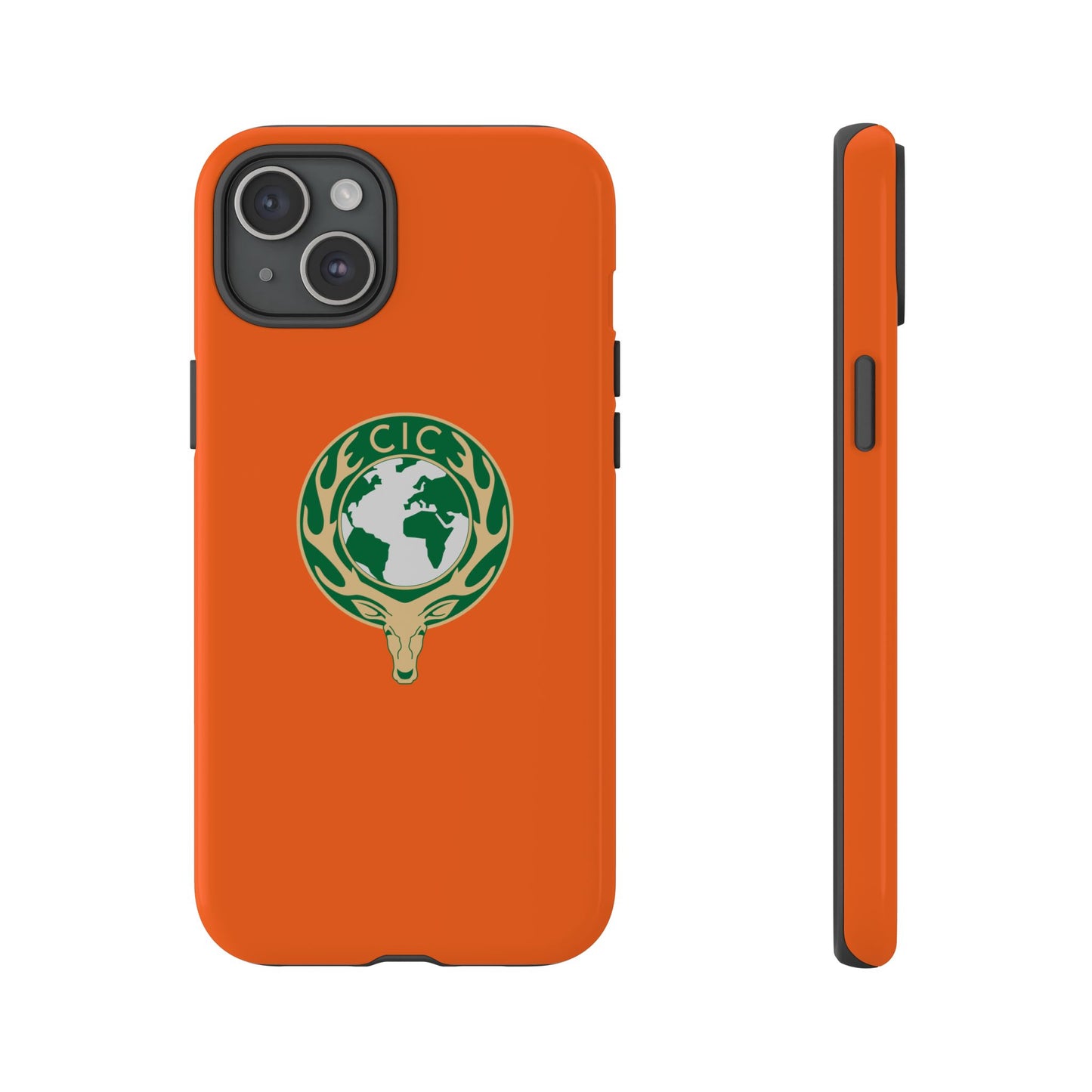 Tough Cases for Adventurers, Eco-Friendly Phone Case, Nature Enthusiast Gift, Vibrant Orange Case, Perfect for Everyday Use