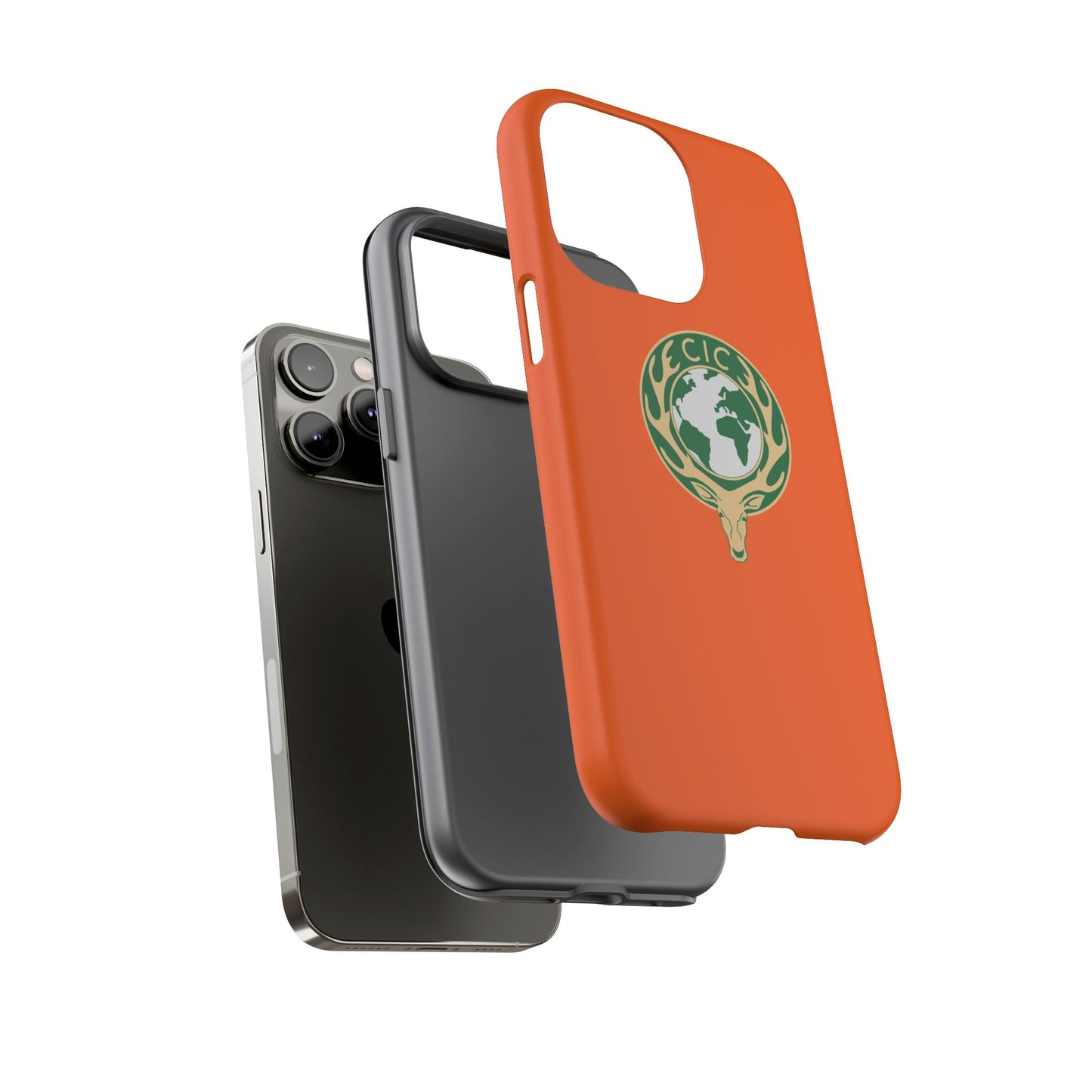 Tough Cases for Adventurers, Eco-Friendly Phone Case, Nature Enthusiast Gift, Vibrant Orange Case, Perfect for Everyday Use