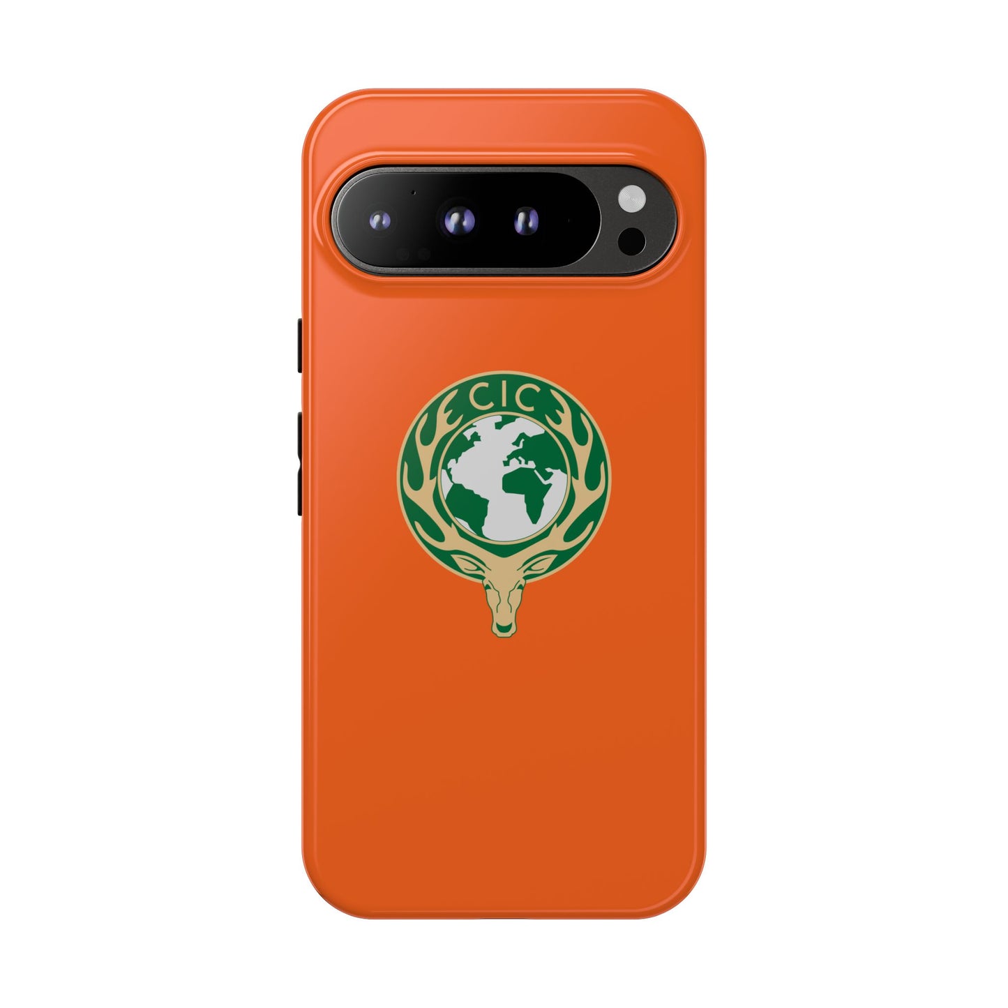 Tough Cases for Adventurers, Eco-Friendly Phone Case, Nature Enthusiast Gift, Vibrant Orange Case, Perfect for Everyday Use