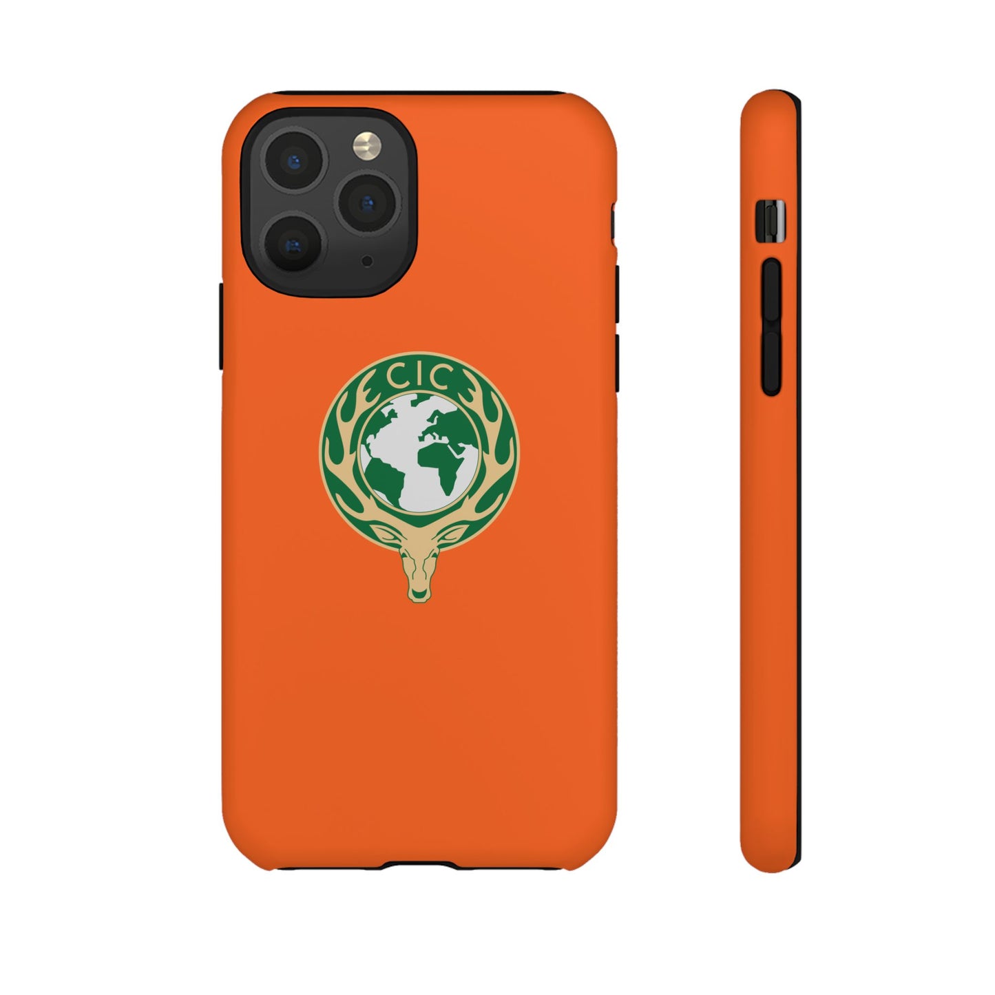 Tough Cases for Adventurers, Eco-Friendly Phone Case, Nature Enthusiast Gift, Vibrant Orange Case, Perfect for Everyday Use