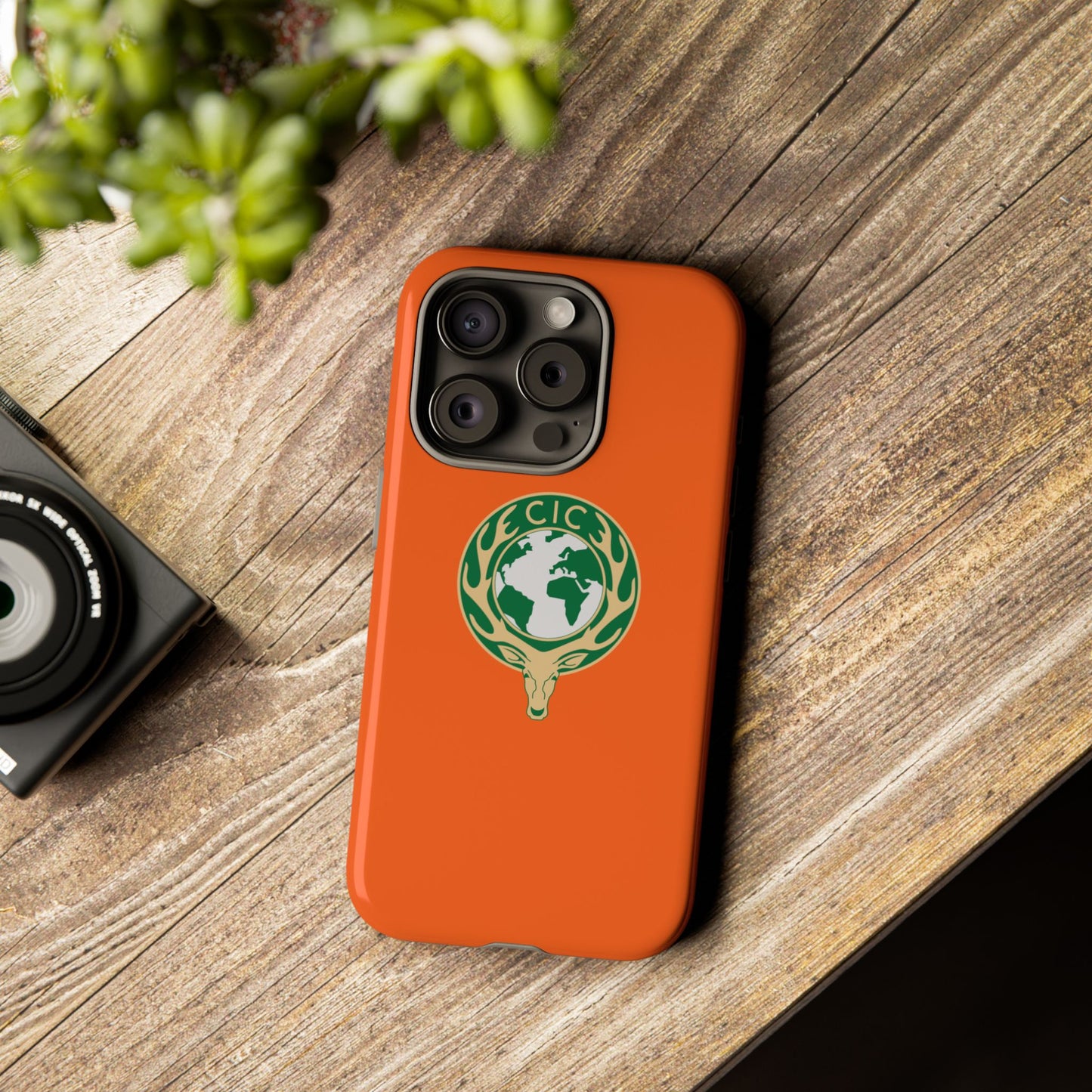 Tough Cases for Adventurers, Eco-Friendly Phone Case, Nature Enthusiast Gift, Vibrant Orange Case, Perfect for Everyday Use