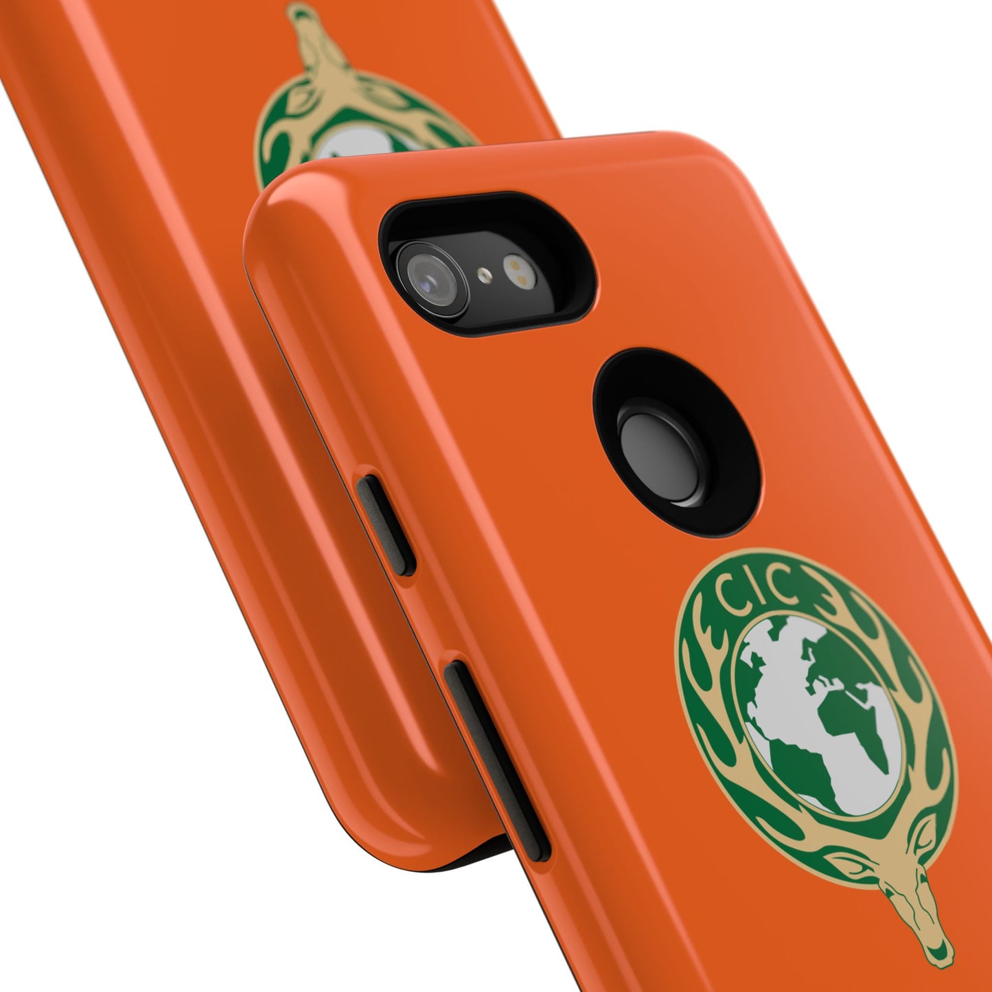 Tough Cases for Adventurers, Eco-Friendly Phone Case, Nature Enthusiast Gift, Vibrant Orange Case, Perfect for Everyday Use