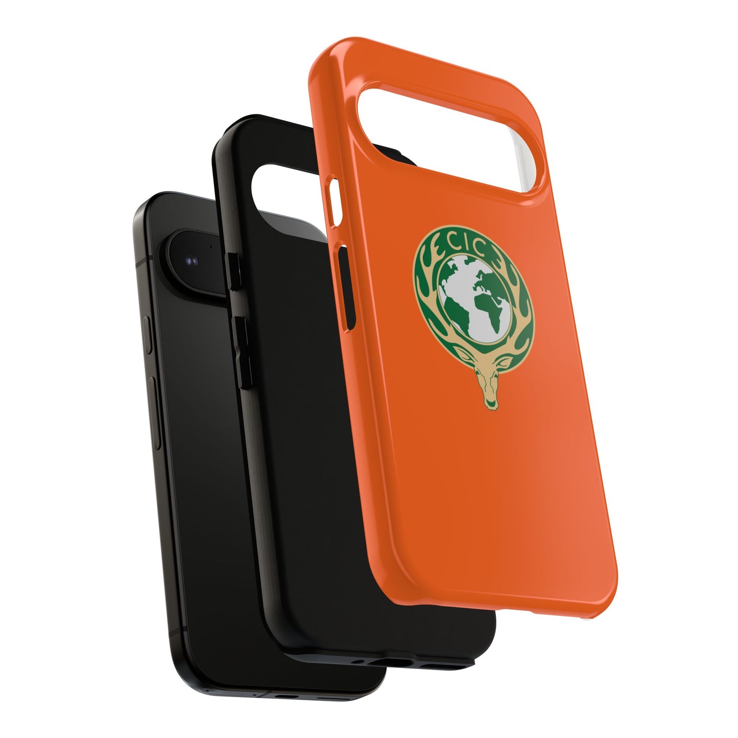Tough Cases for Adventurers, Eco-Friendly Phone Case, Nature Enthusiast Gift, Vibrant Orange Case, Perfect for Everyday Use