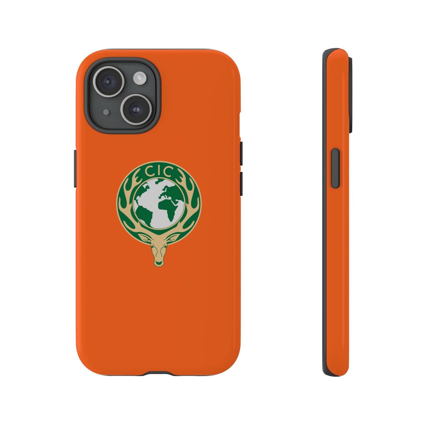 Tough Cases for Adventurers, Eco-Friendly Phone Case, Nature Enthusiast Gift, Vibrant Orange Case, Perfect for Everyday Use