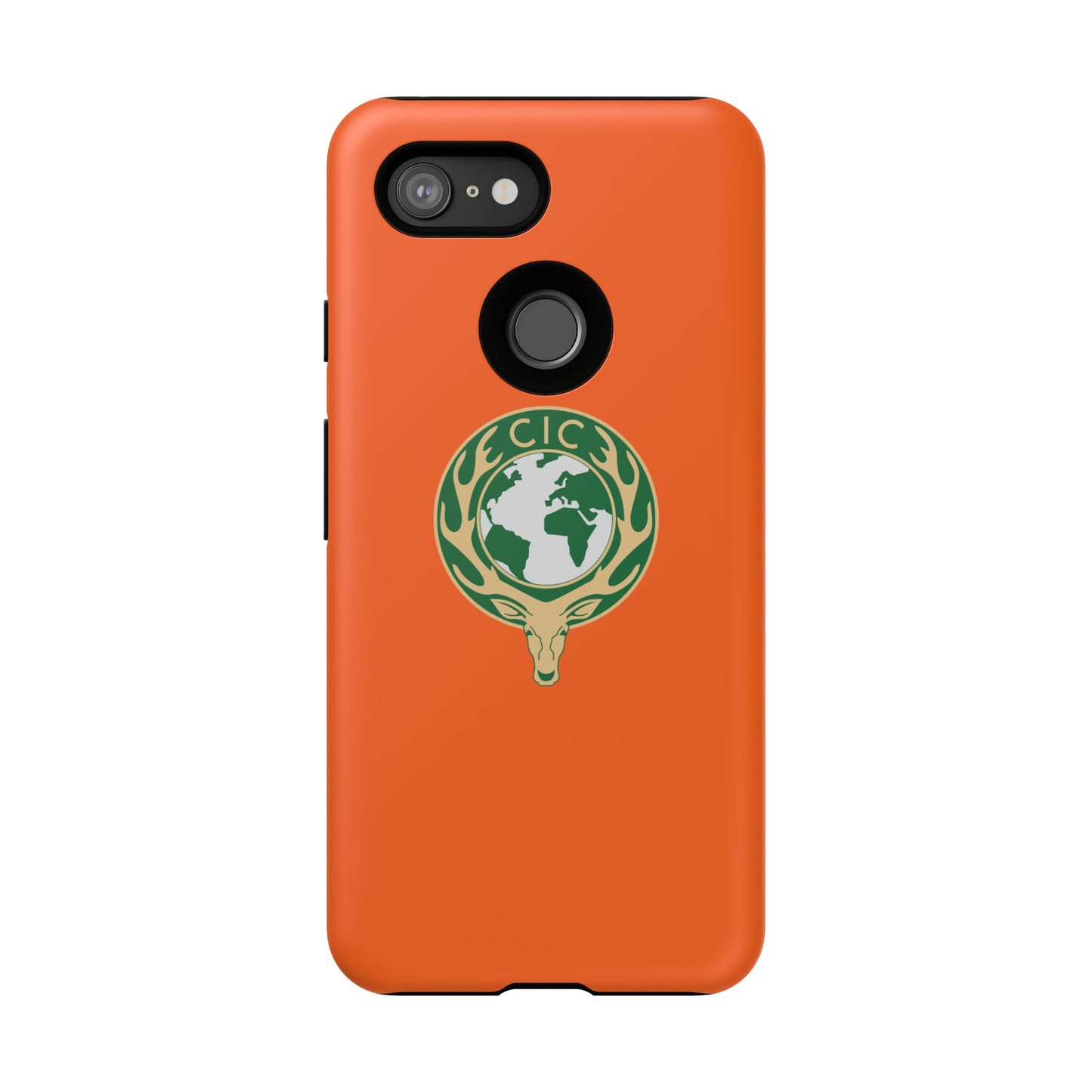 Tough Cases for Adventurers, Eco-Friendly Phone Case, Nature Enthusiast Gift, Vibrant Orange Case, Perfect for Everyday Use