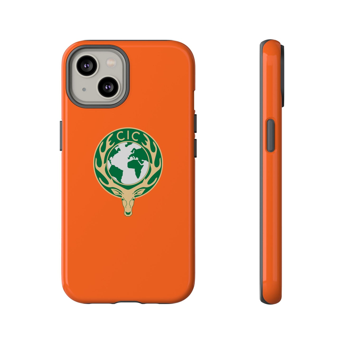 Tough Cases for Adventurers, Eco-Friendly Phone Case, Nature Enthusiast Gift, Vibrant Orange Case, Perfect for Everyday Use