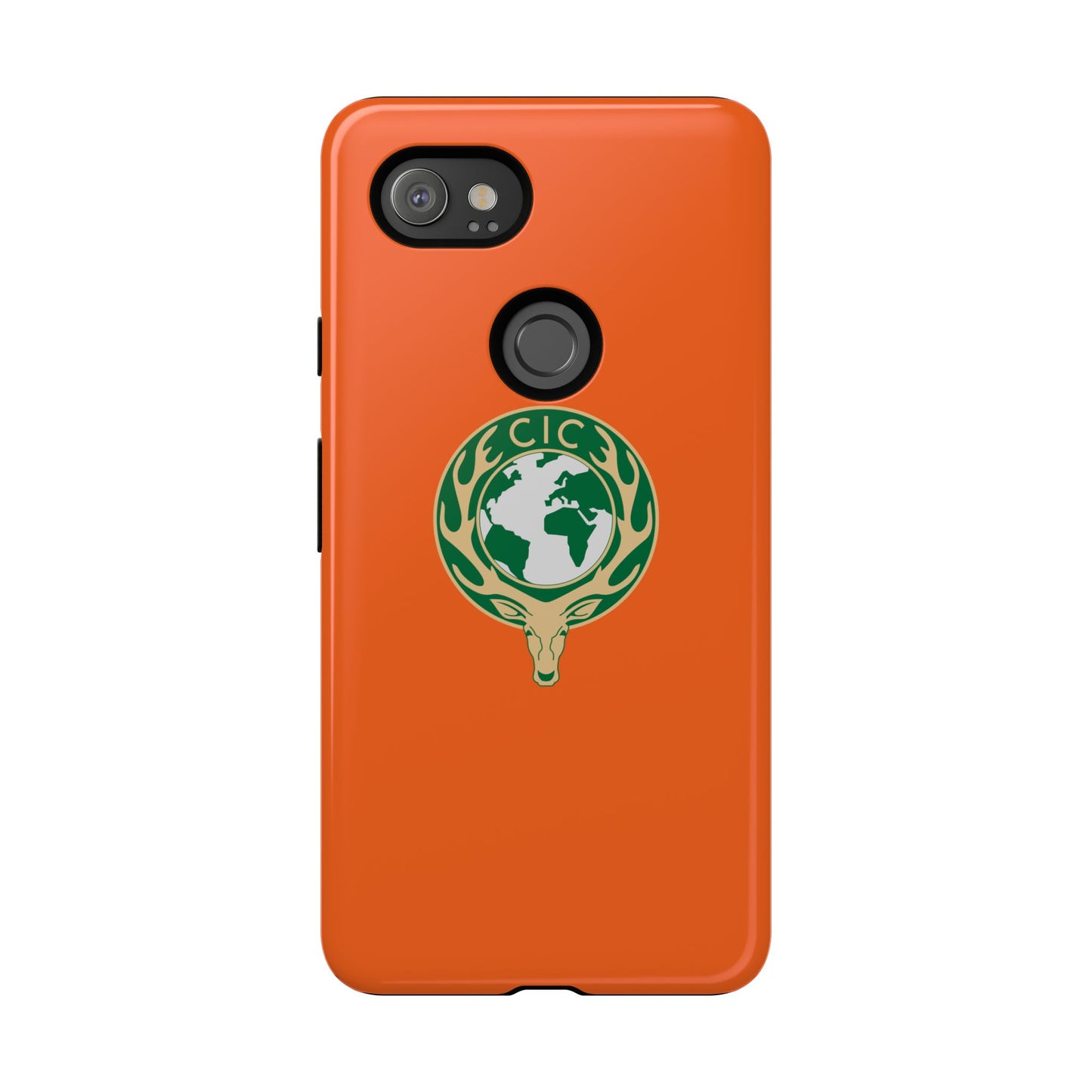 Tough Cases for Adventurers, Eco-Friendly Phone Case, Nature Enthusiast Gift, Vibrant Orange Case, Perfect for Everyday Use