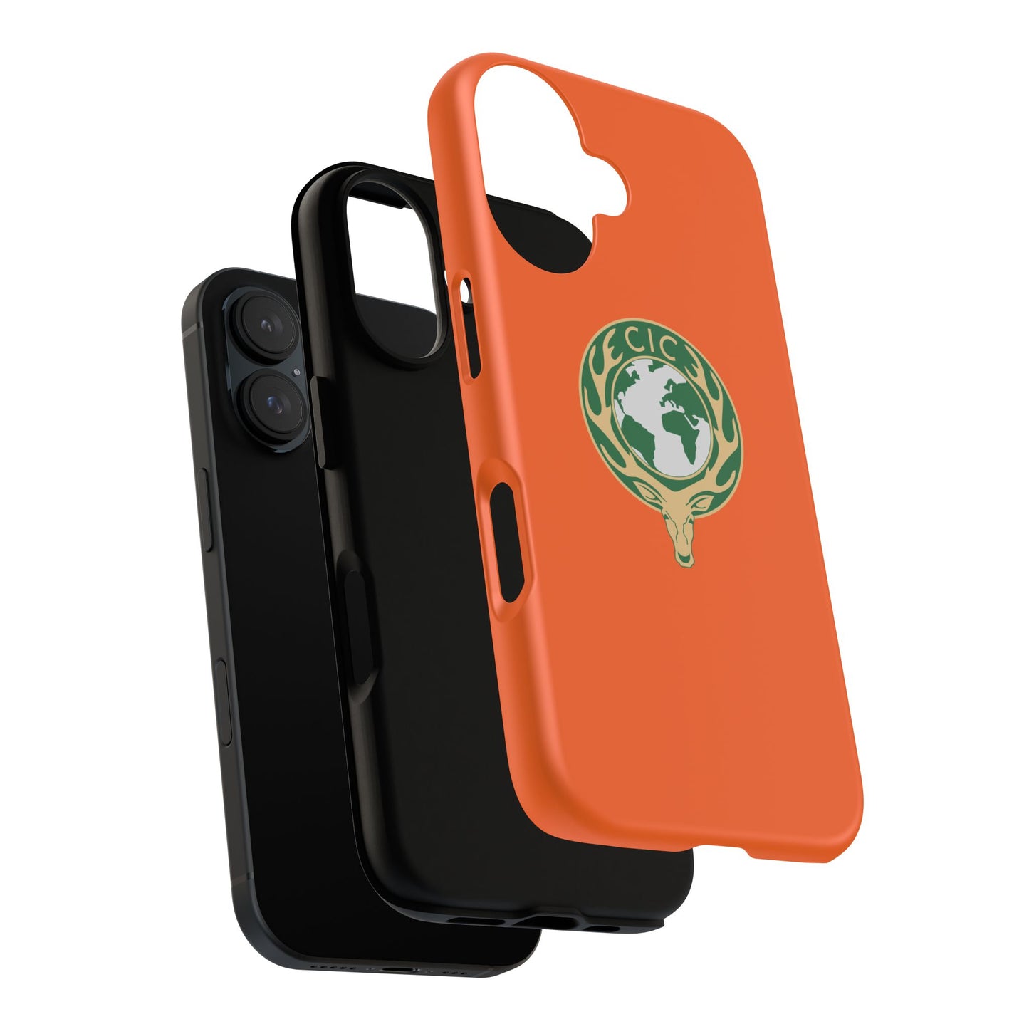 Tough Cases for Adventurers, Eco-Friendly Phone Case, Nature Enthusiast Gift, Vibrant Orange Case, Perfect for Everyday Use