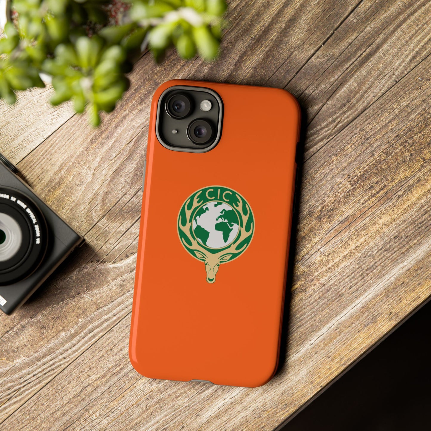 Tough Cases for Adventurers, Eco-Friendly Phone Case, Nature Enthusiast Gift, Vibrant Orange Case, Perfect for Everyday Use