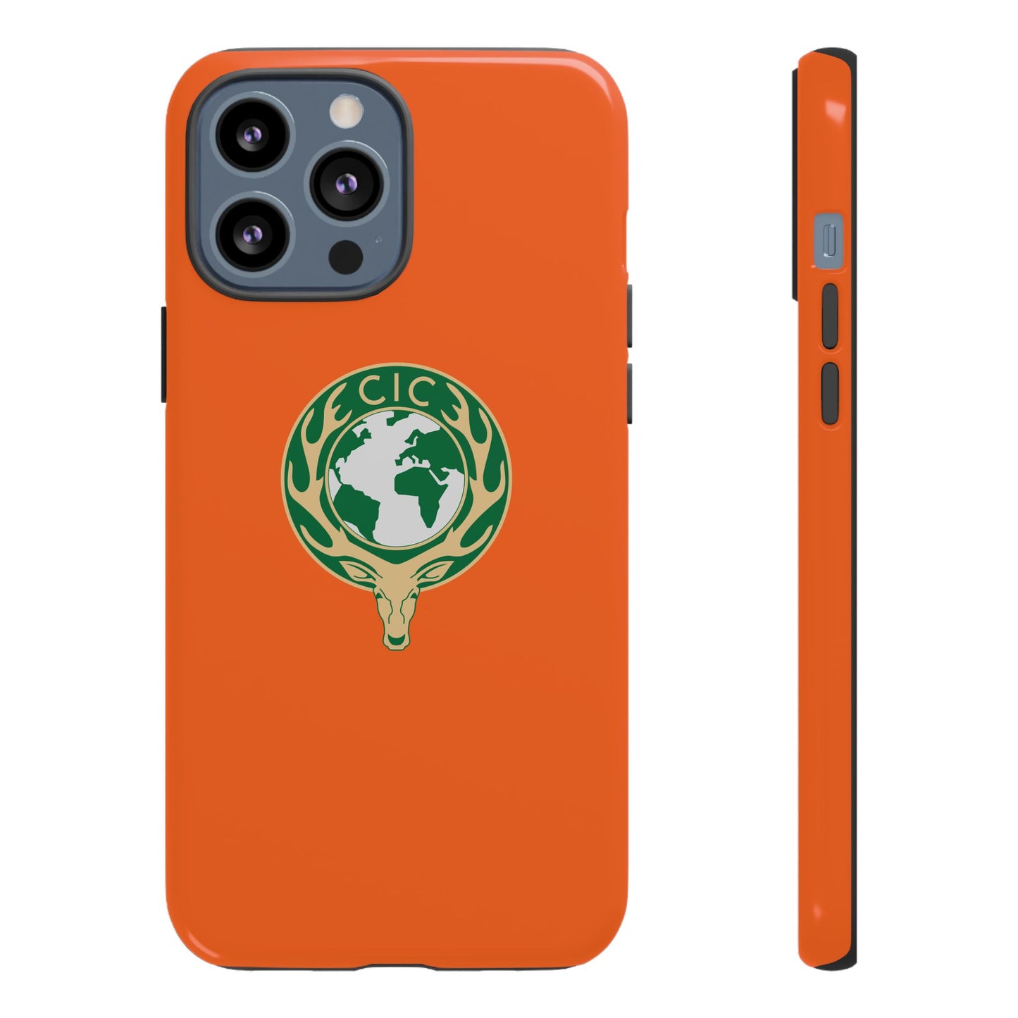 Tough Cases for Adventurers, Eco-Friendly Phone Case, Nature Enthusiast Gift, Vibrant Orange Case, Perfect for Everyday Use