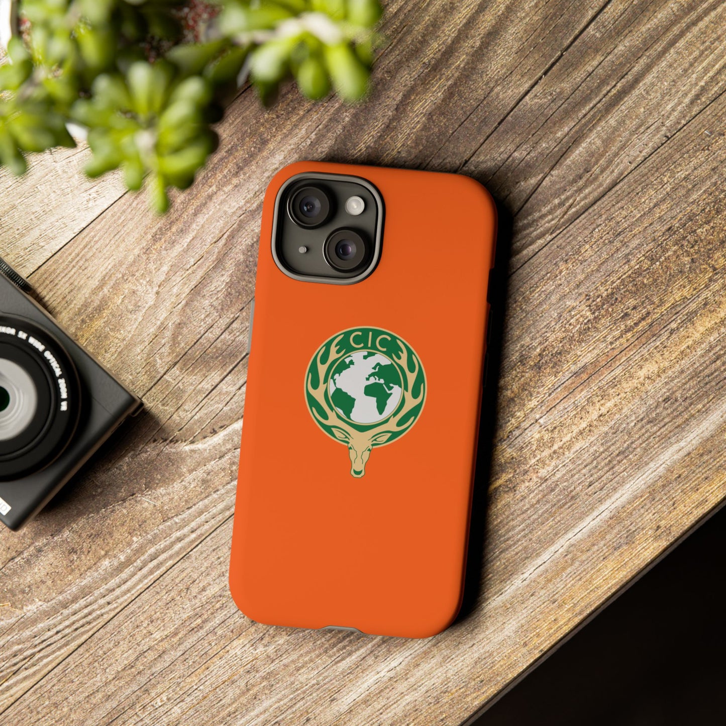 Tough Cases for Adventurers, Eco-Friendly Phone Case, Nature Enthusiast Gift, Vibrant Orange Case, Perfect for Everyday Use