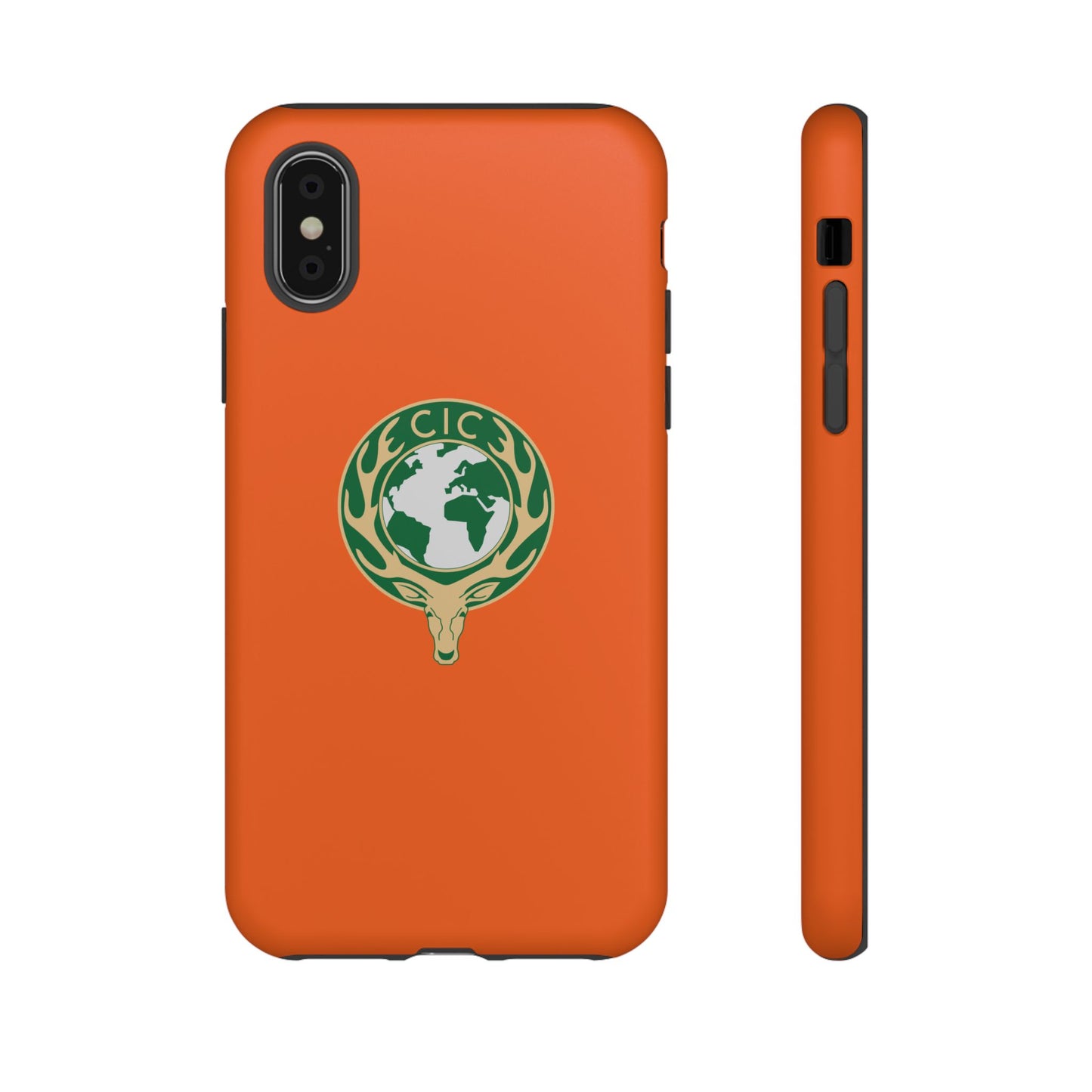 Tough Cases for Adventurers, Eco-Friendly Phone Case, Nature Enthusiast Gift, Vibrant Orange Case, Perfect for Everyday Use