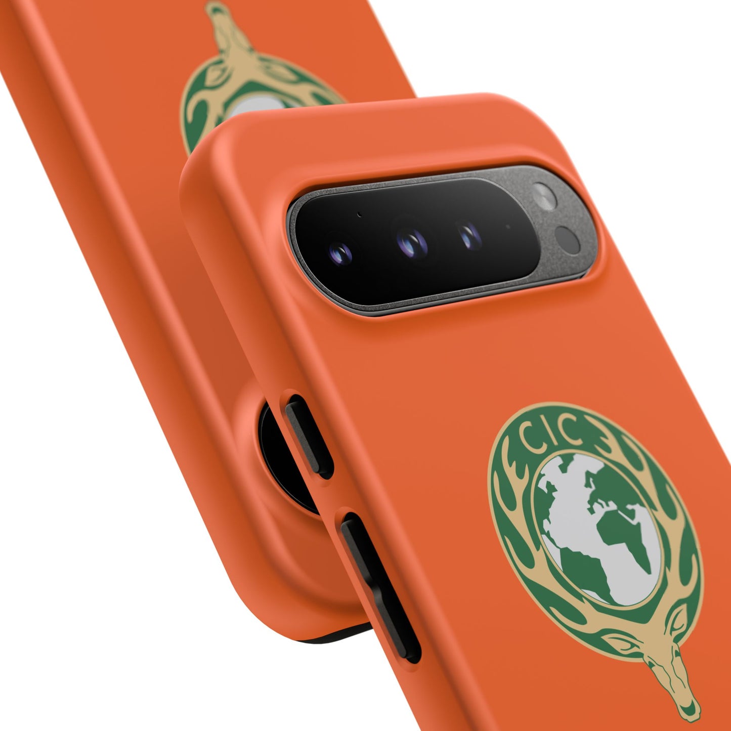Tough Cases for Adventurers, Eco-Friendly Phone Case, Nature Enthusiast Gift, Vibrant Orange Case, Perfect for Everyday Use