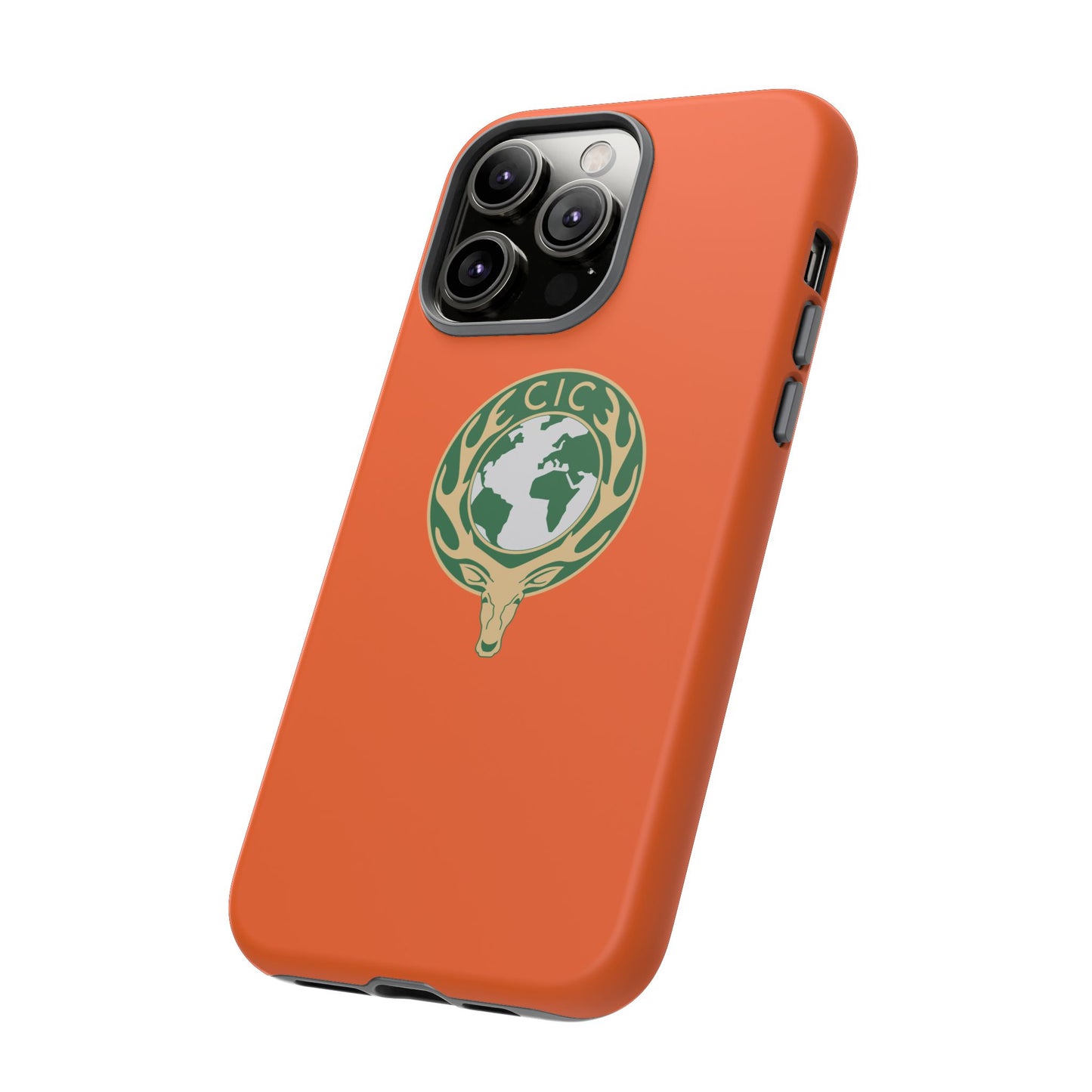 Tough Cases for Adventurers, Eco-Friendly Phone Case, Nature Enthusiast Gift, Vibrant Orange Case, Perfect for Everyday Use