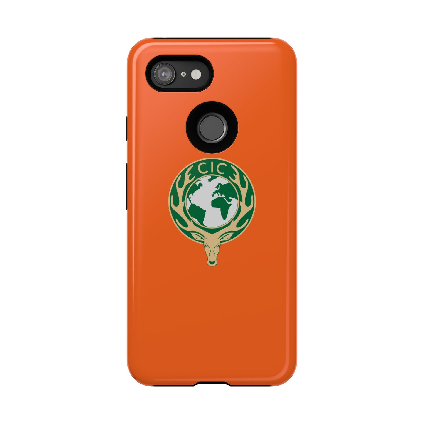 Tough Cases for Adventurers, Eco-Friendly Phone Case, Nature Enthusiast Gift, Vibrant Orange Case, Perfect for Everyday Use