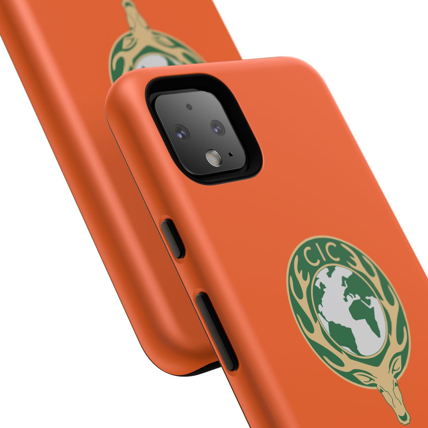 Tough Cases for Adventurers, Eco-Friendly Phone Case, Nature Enthusiast Gift, Vibrant Orange Case, Perfect for Everyday Use