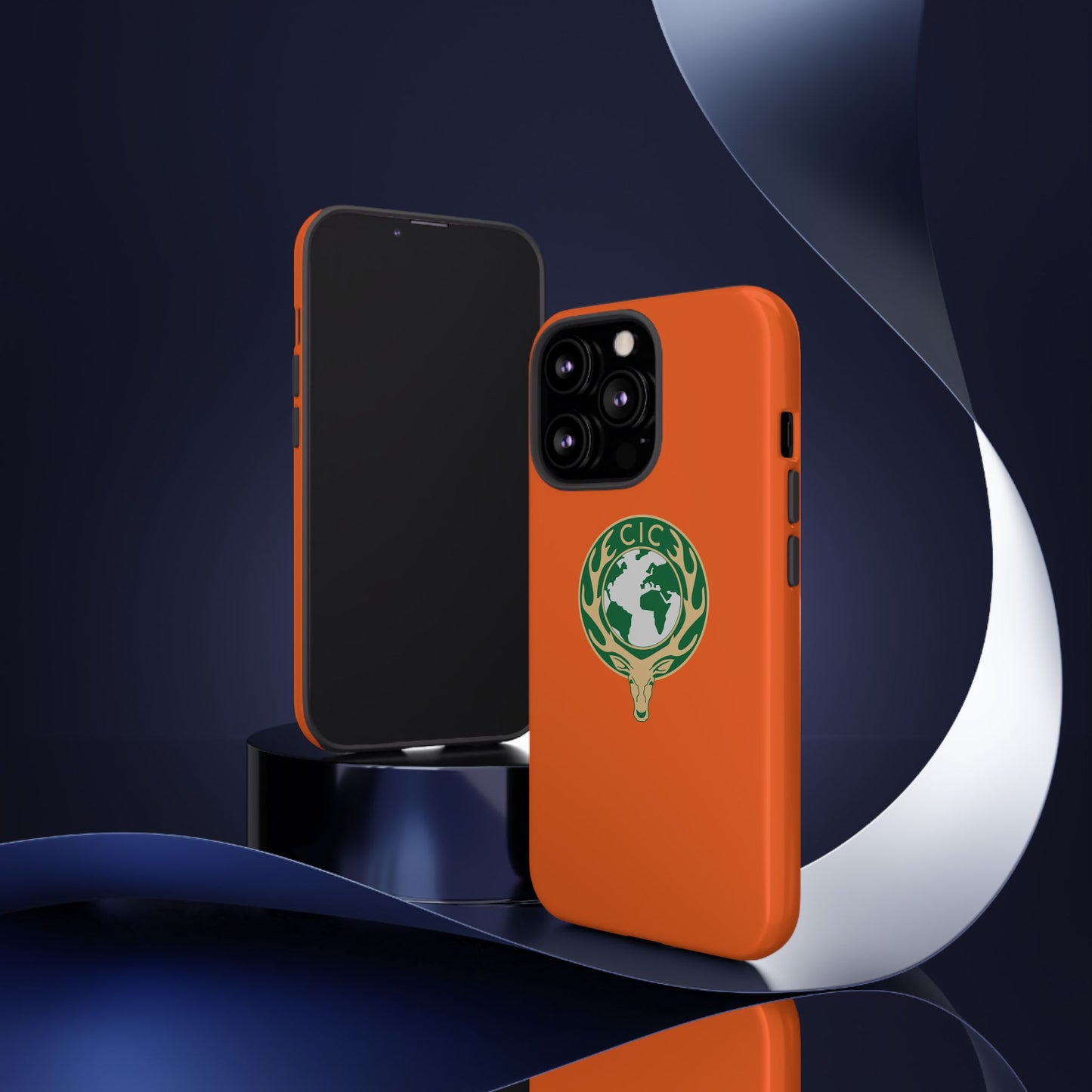 Tough Cases for Adventurers, Eco-Friendly Phone Case, Nature Enthusiast Gift, Vibrant Orange Case, Perfect for Everyday Use