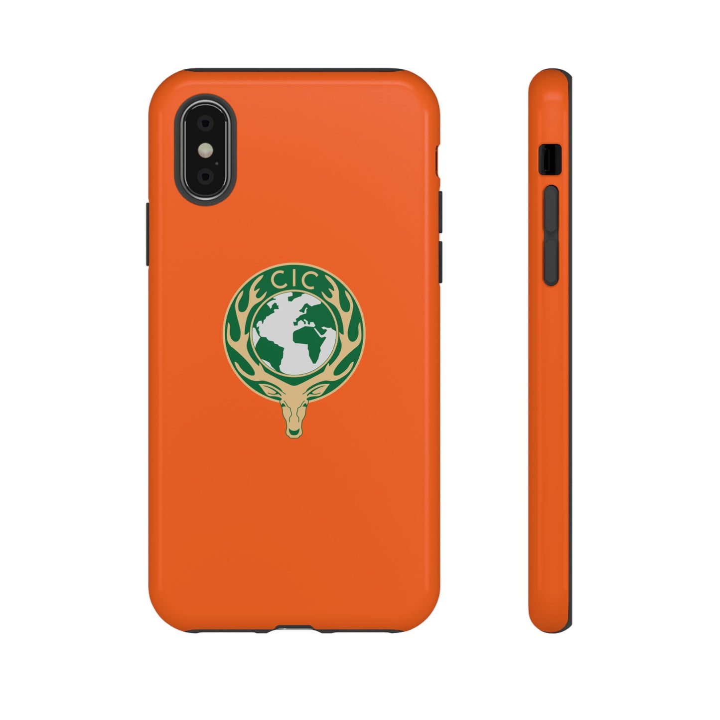 Tough Cases for Adventurers, Eco-Friendly Phone Case, Nature Enthusiast Gift, Vibrant Orange Case, Perfect for Everyday Use