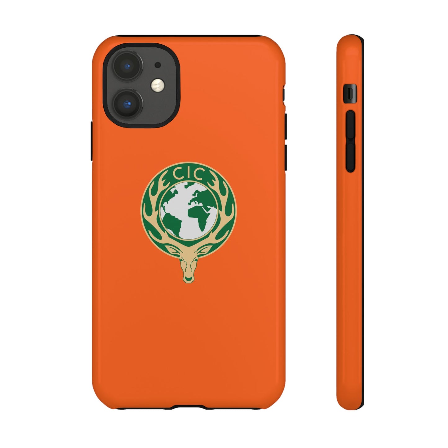 Tough Cases for Adventurers, Eco-Friendly Phone Case, Nature Enthusiast Gift, Vibrant Orange Case, Perfect for Everyday Use