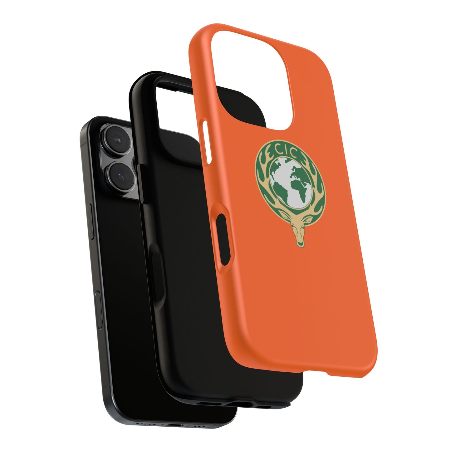 Tough Cases for Adventurers, Eco-Friendly Phone Case, Nature Enthusiast Gift, Vibrant Orange Case, Perfect for Everyday Use