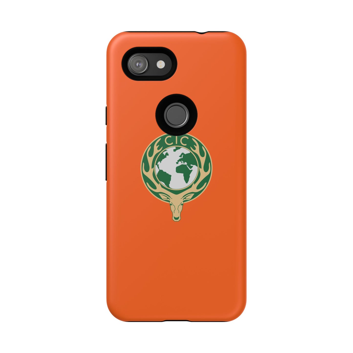 Tough Cases for Adventurers, Eco-Friendly Phone Case, Nature Enthusiast Gift, Vibrant Orange Case, Perfect for Everyday Use