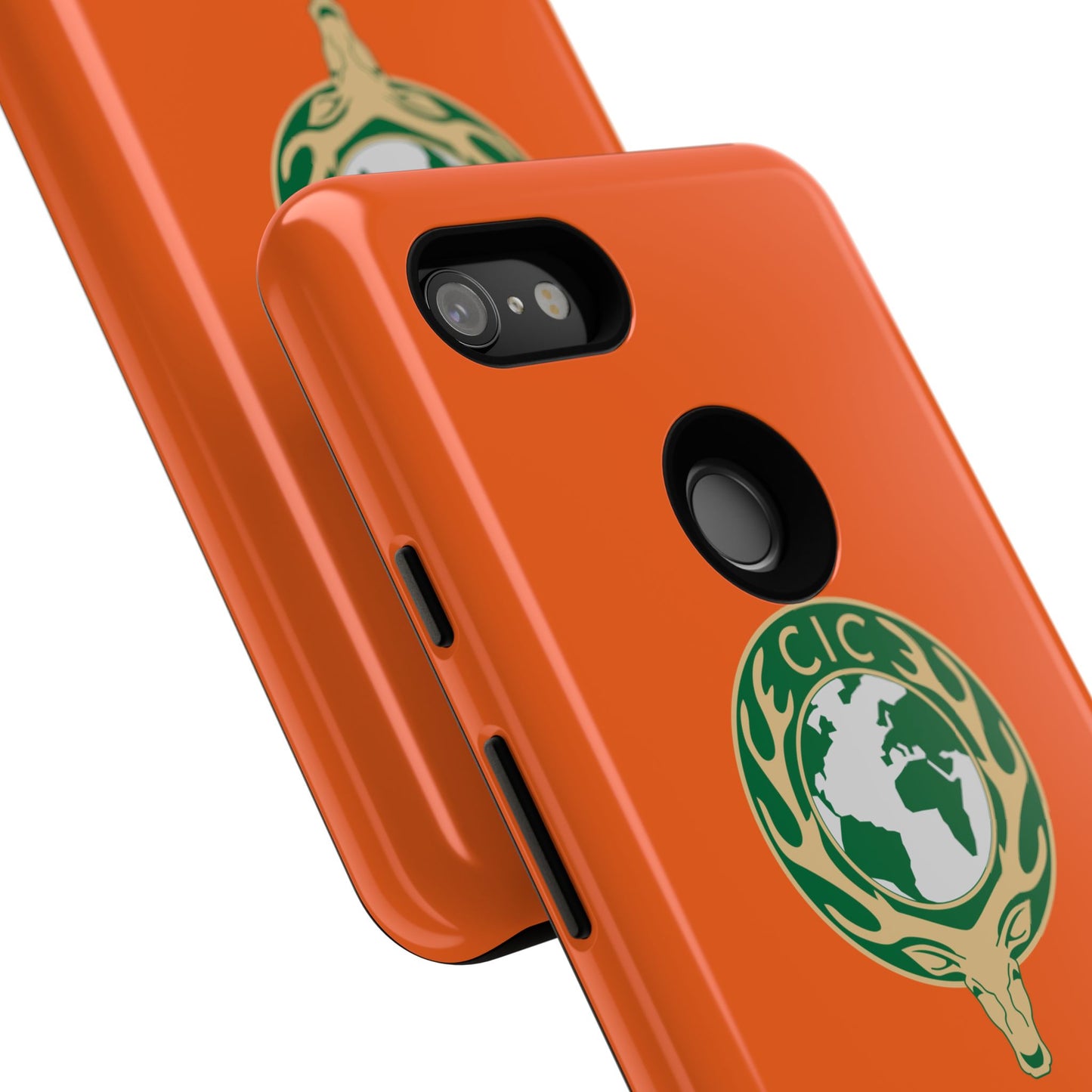 Tough Cases for Adventurers, Eco-Friendly Phone Case, Nature Enthusiast Gift, Vibrant Orange Case, Perfect for Everyday Use