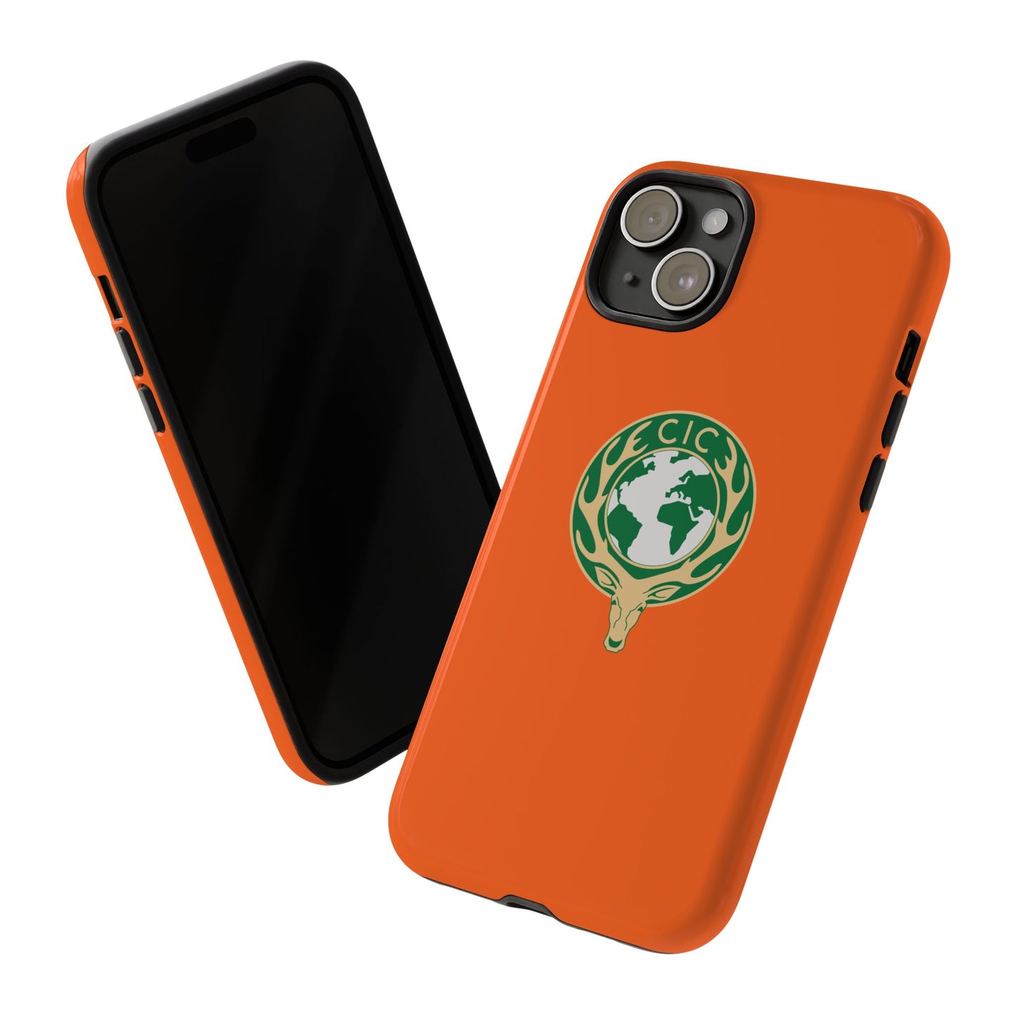 Tough Cases for Adventurers, Eco-Friendly Phone Case, Nature Enthusiast Gift, Vibrant Orange Case, Perfect for Everyday Use