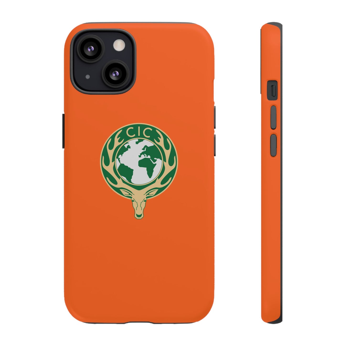 Tough Cases for Adventurers, Eco-Friendly Phone Case, Nature Enthusiast Gift, Vibrant Orange Case, Perfect for Everyday Use