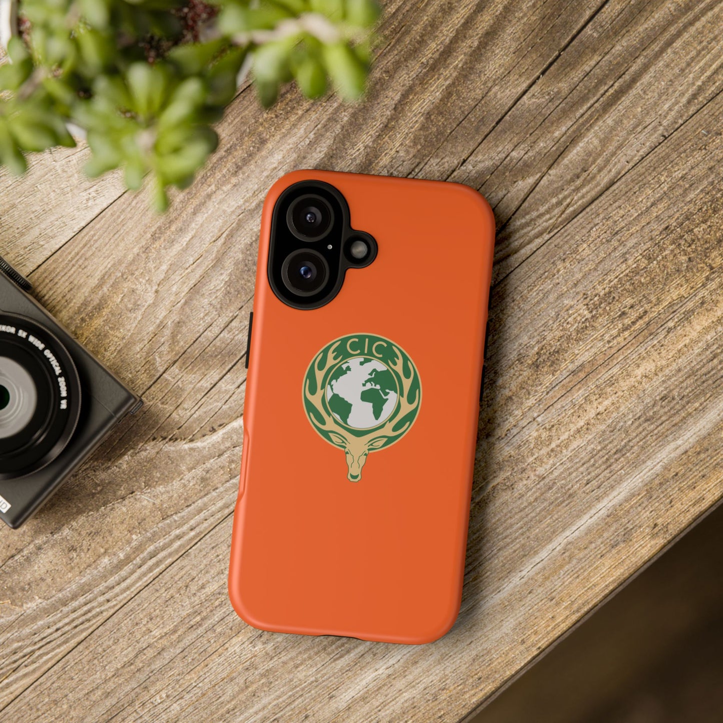 Tough Cases for Adventurers, Eco-Friendly Phone Case, Nature Enthusiast Gift, Vibrant Orange Case, Perfect for Everyday Use