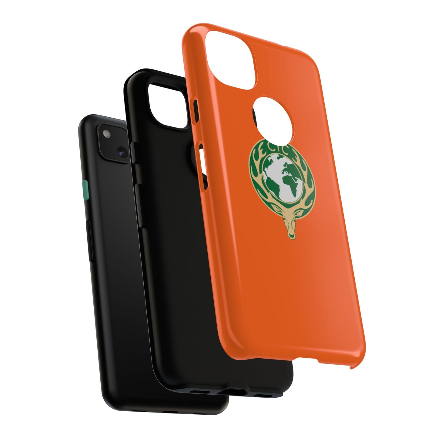 Tough Cases for Adventurers, Eco-Friendly Phone Case, Nature Enthusiast Gift, Vibrant Orange Case, Perfect for Everyday Use